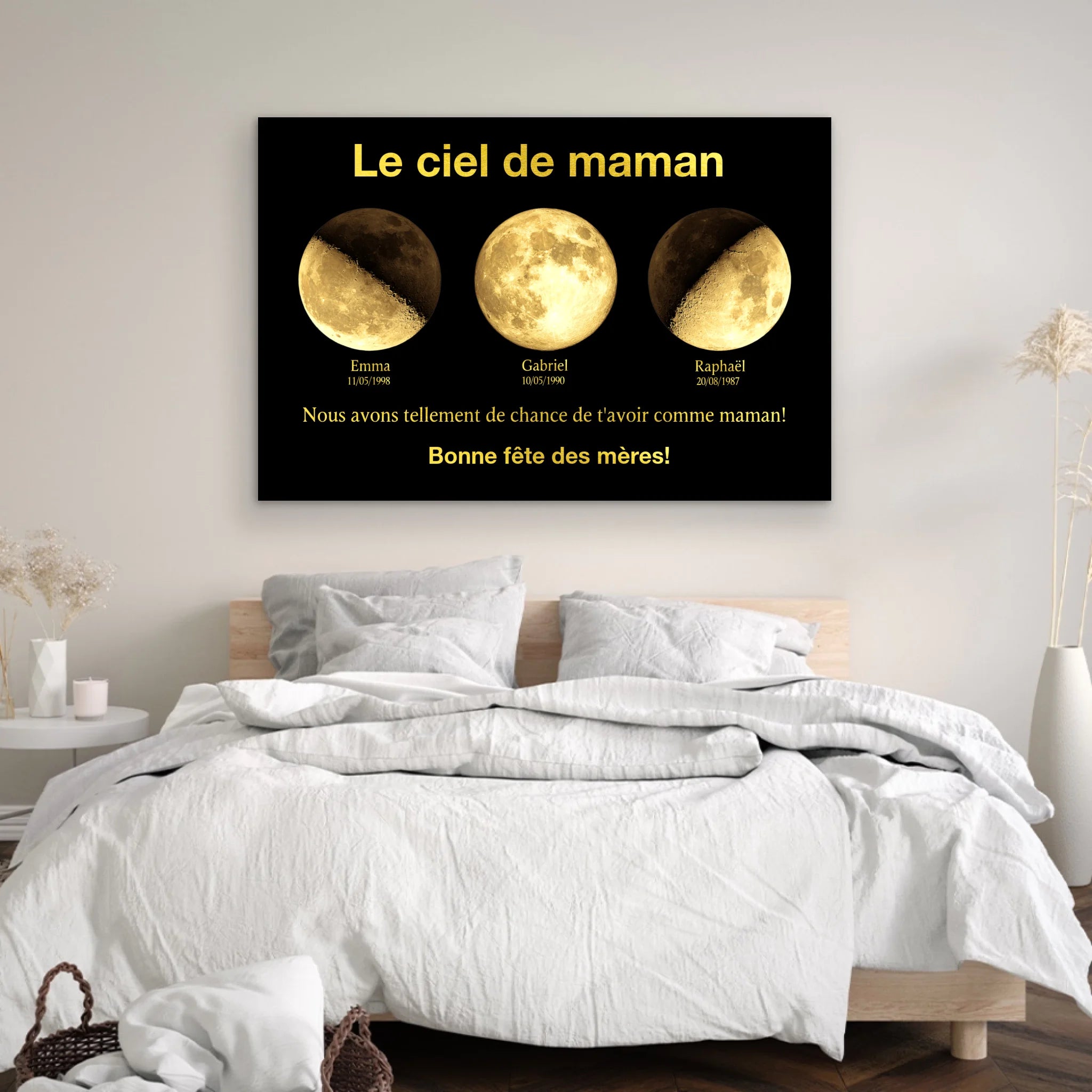 Toile personnalisée "L'univers de maman"