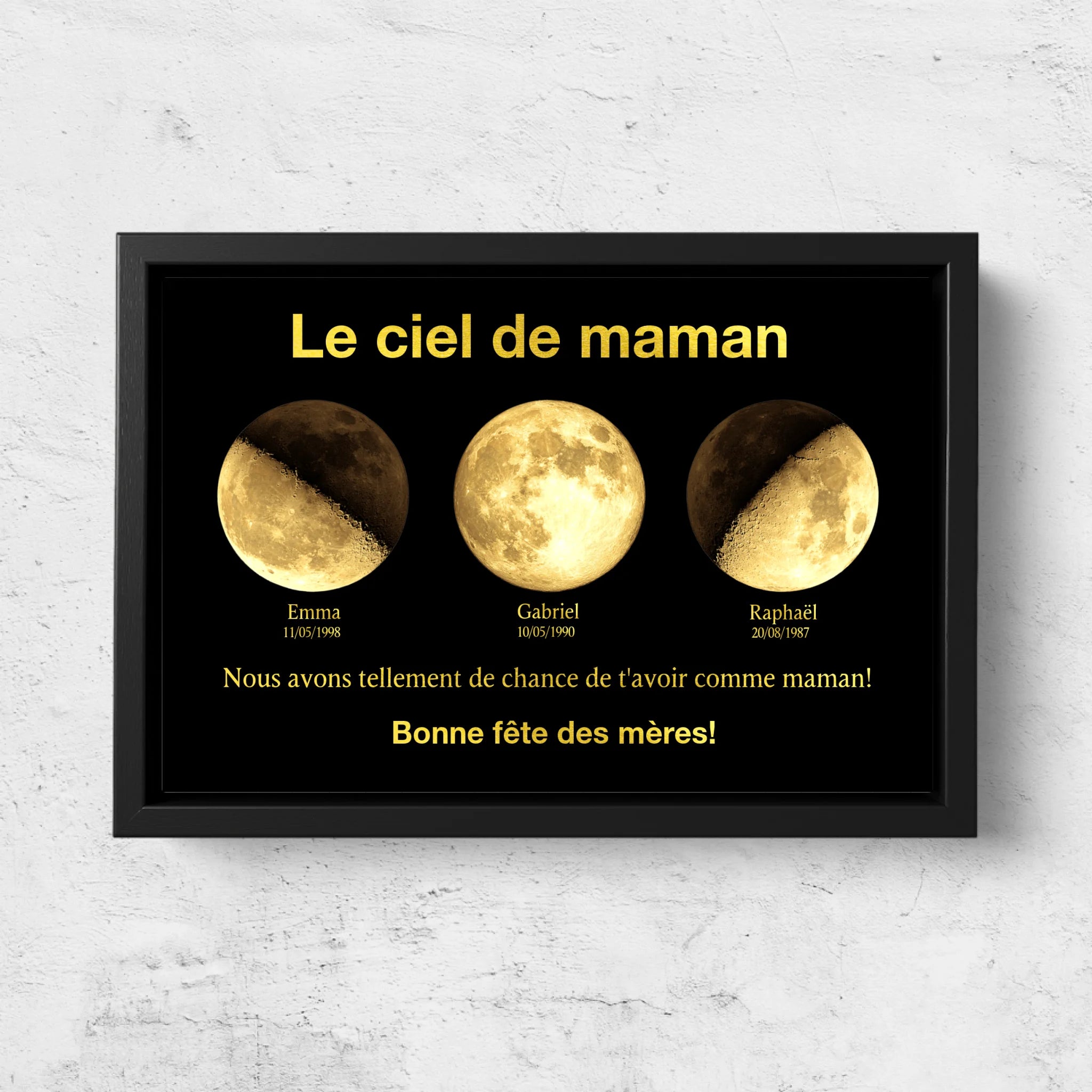 Toile personnalisée "L'univers de maman"