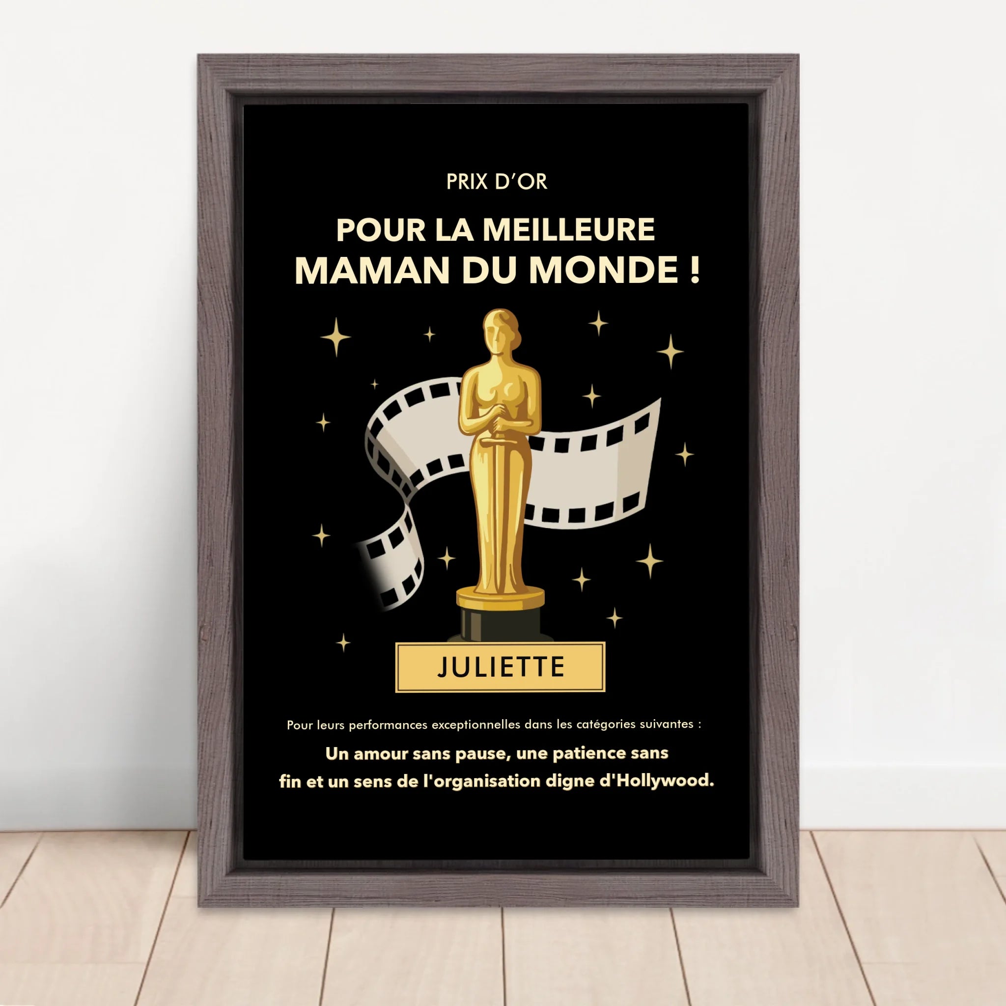 Vertical Framed Canvas-Oak 2026