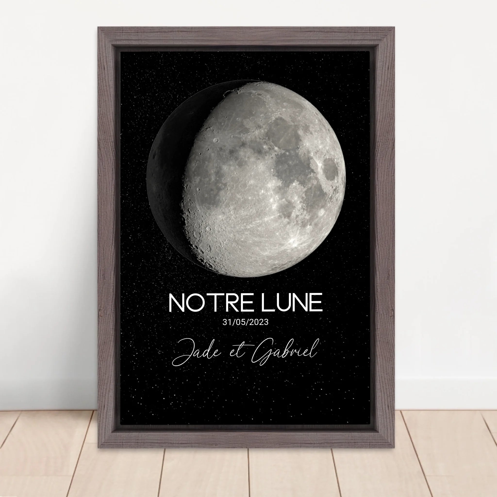 Vertical Framed Canvas-Oak 2026