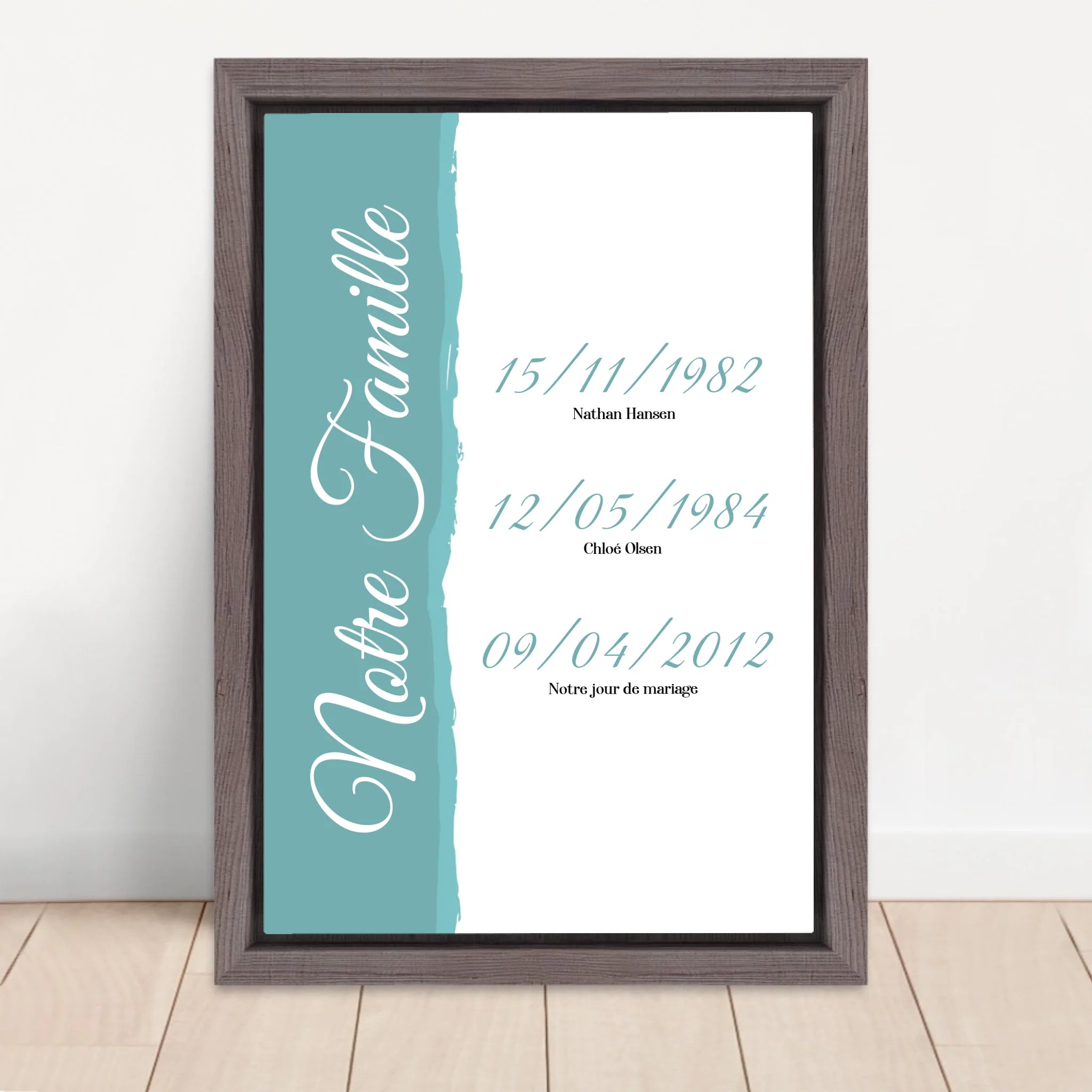 Vertical Framed Canvas-Oak 2026