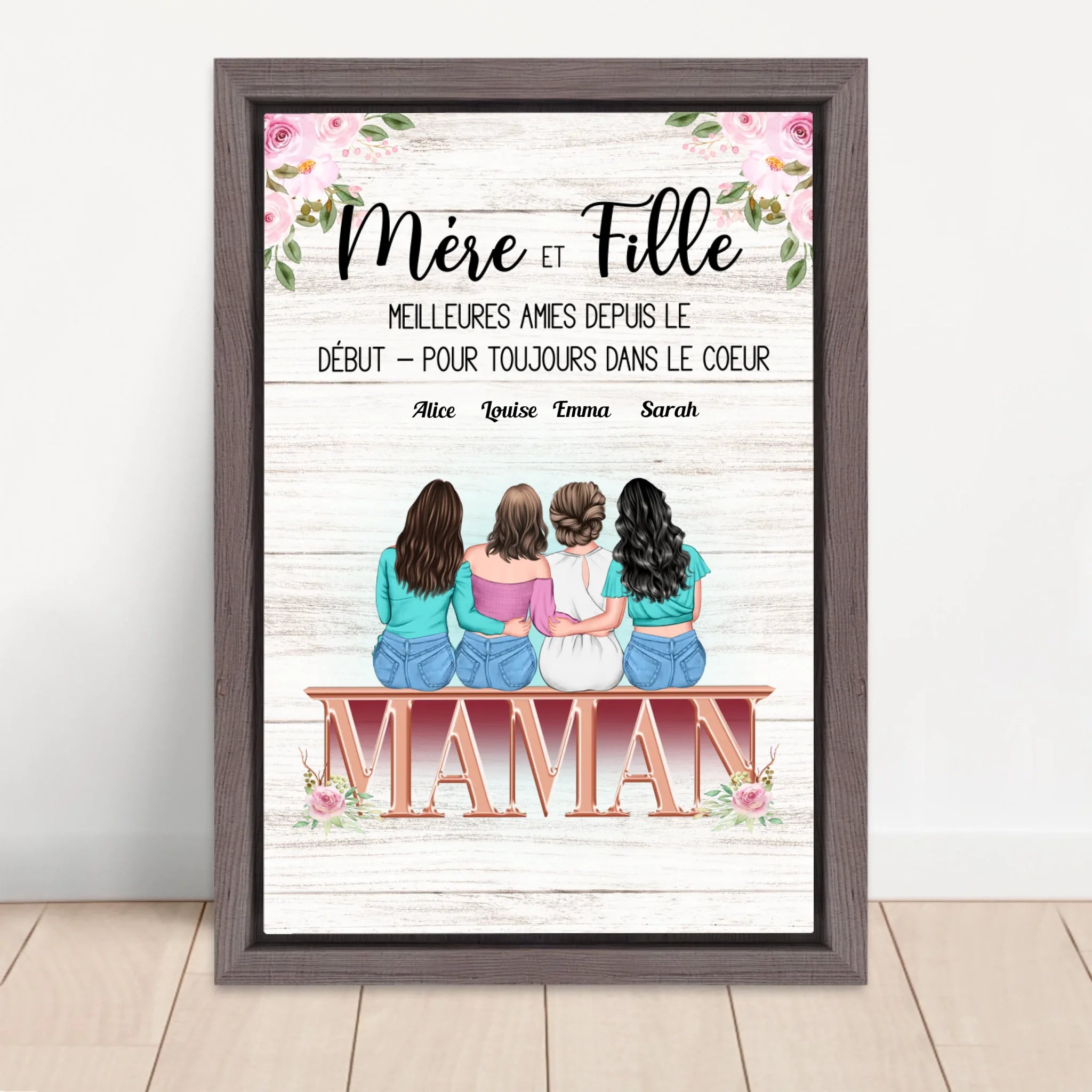 Vertical Framed Canvas-Oak 2026