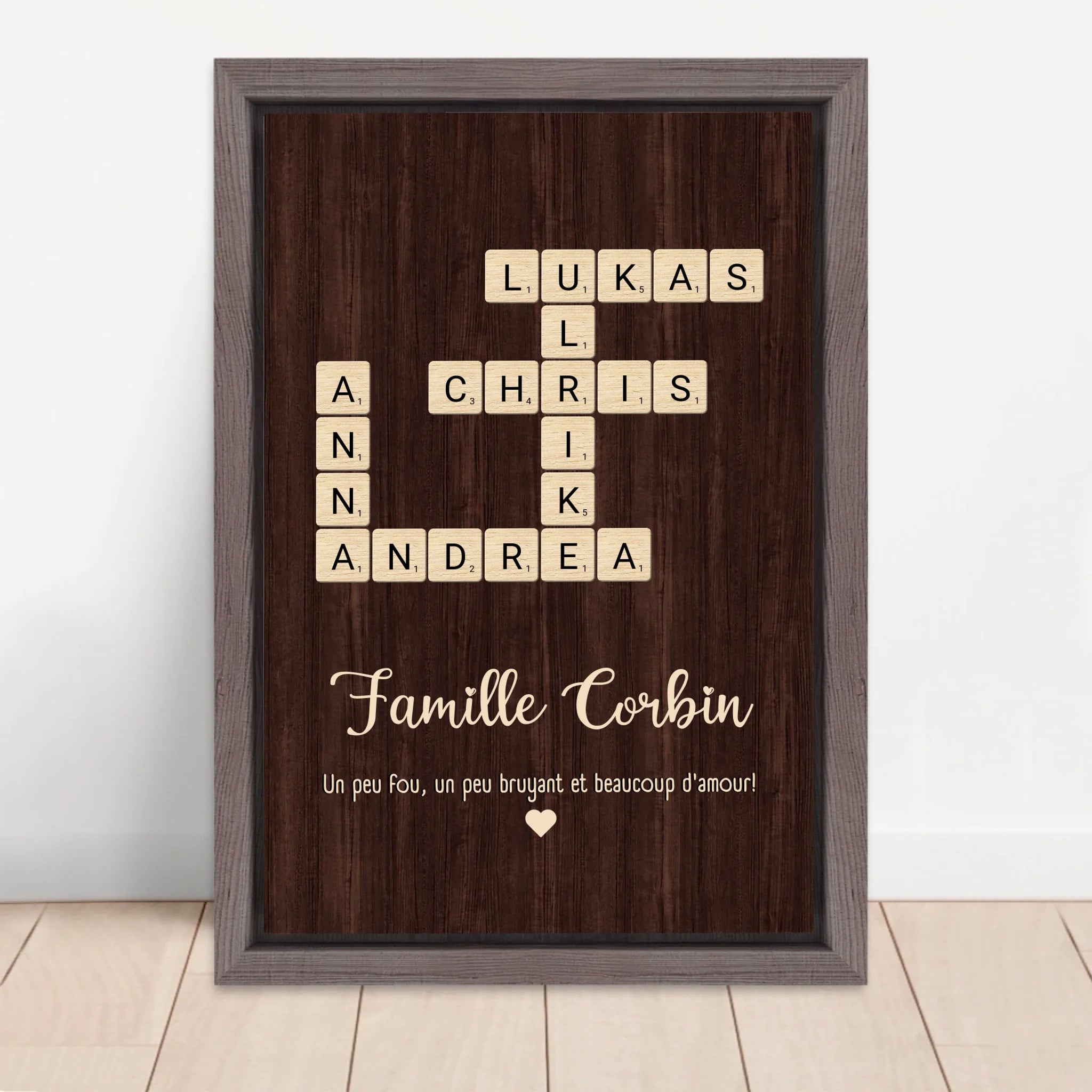 Vertical Framed Canvas-Oak 2026