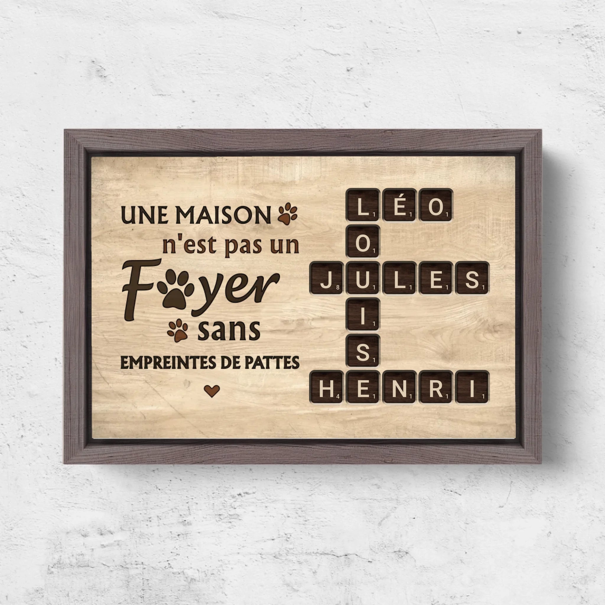 Horizontal Framd Canvas-Ovak