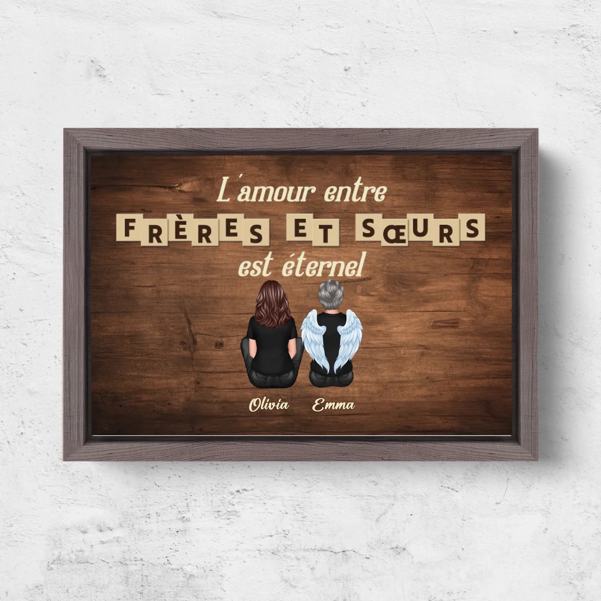 Horizontal Framd Canvas-Ovak