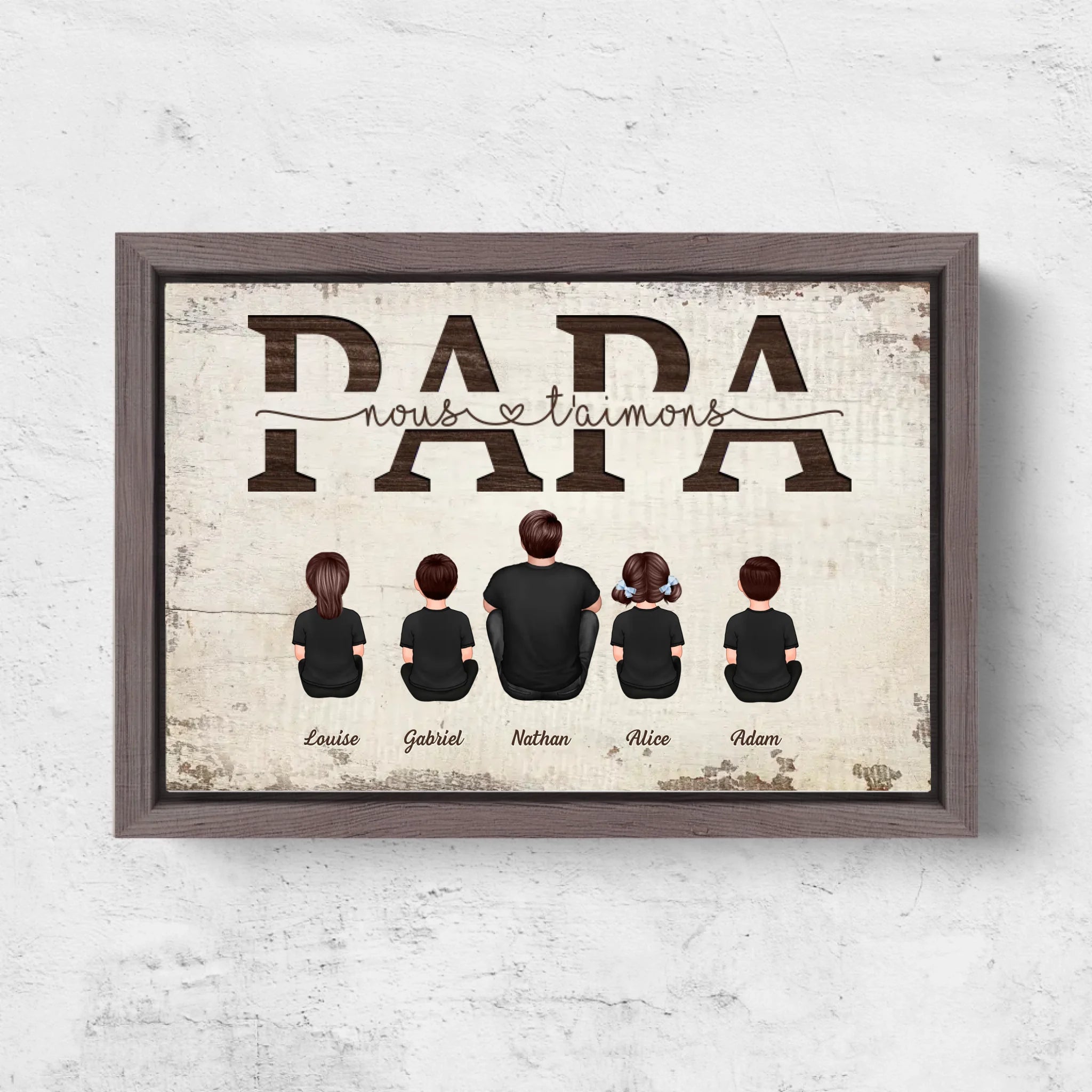 Horizontal Framd Canvas-Ovak