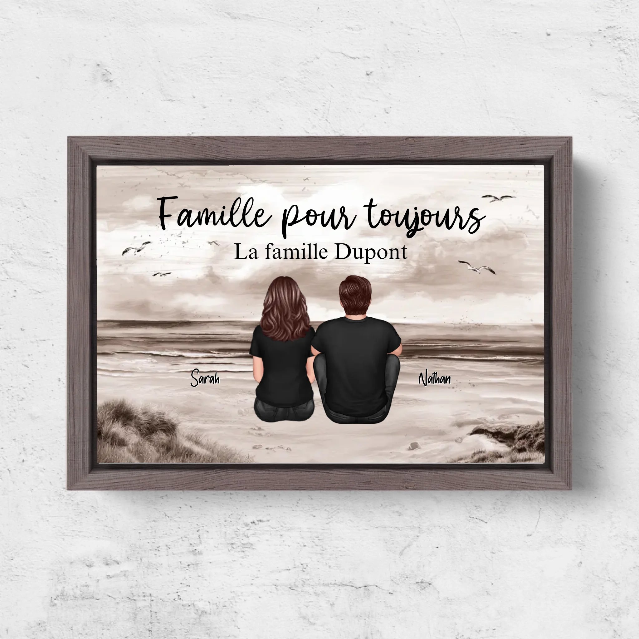 Horizontal Framd Canvas-Ovak