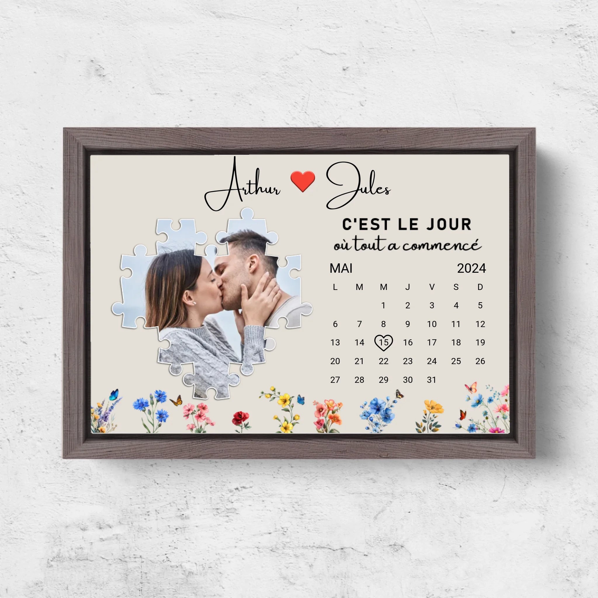 Horizontal Framd Canvas-Ovak