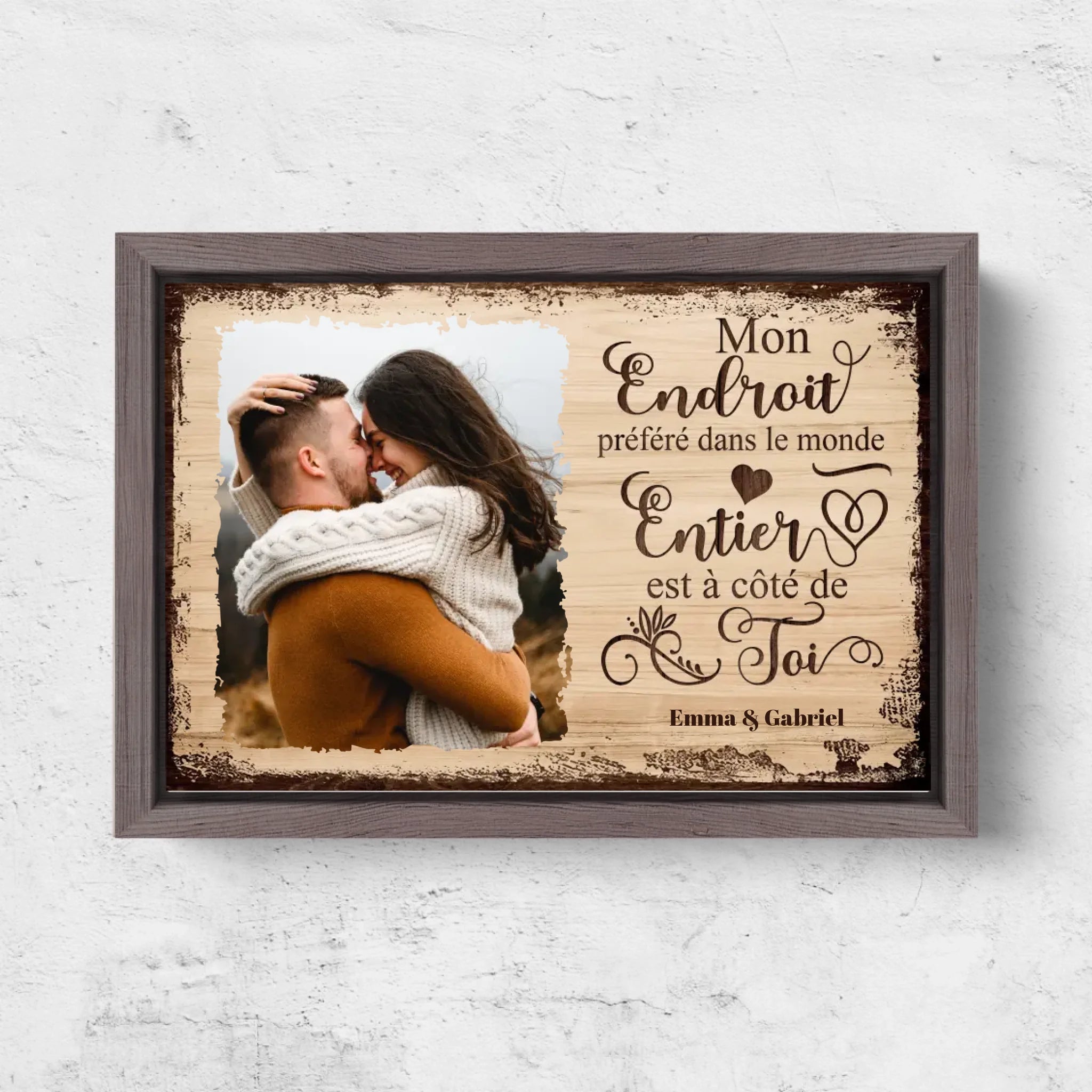 Horizontal Framd Canvas-Ovak