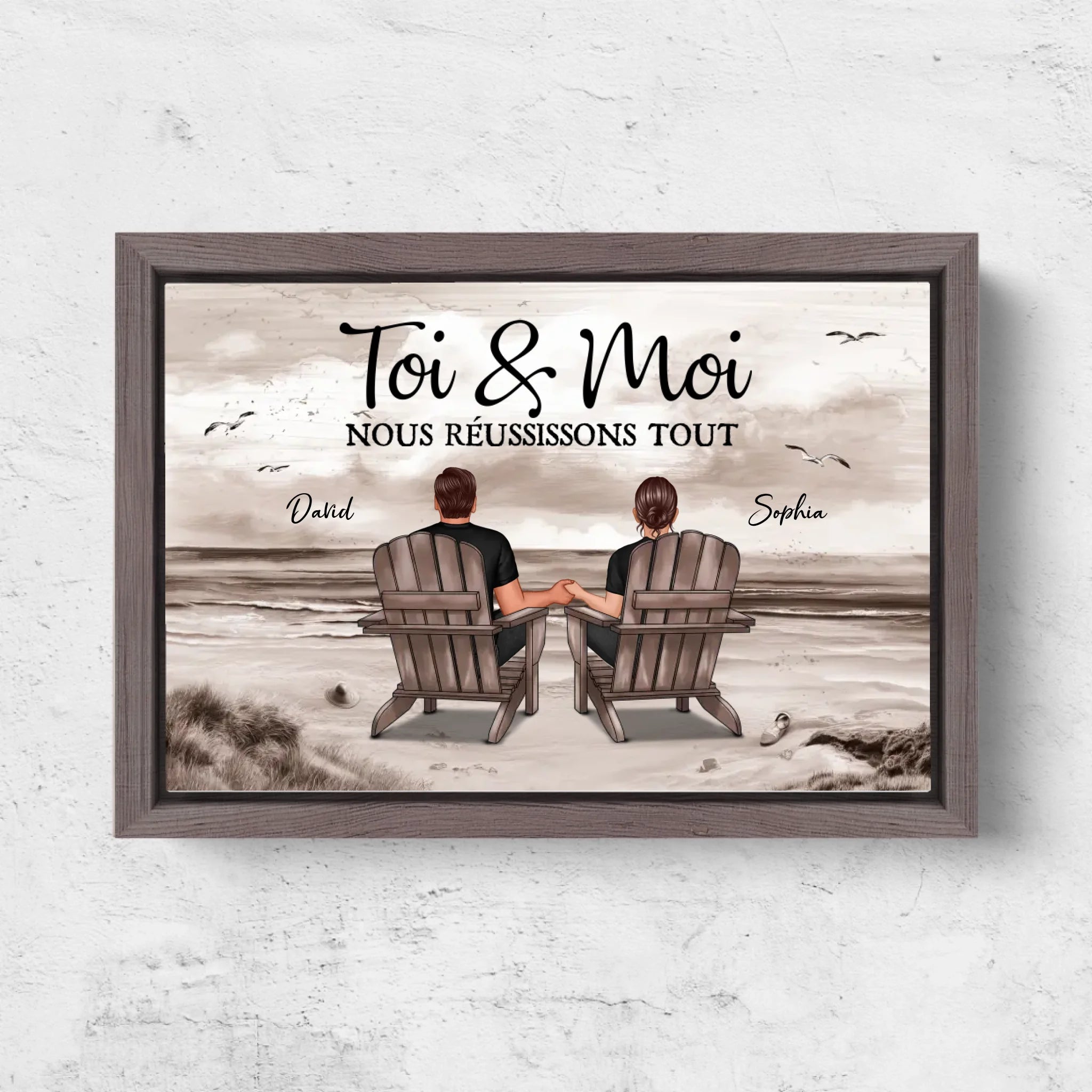 Horizontal Framd Canvas-Ovak