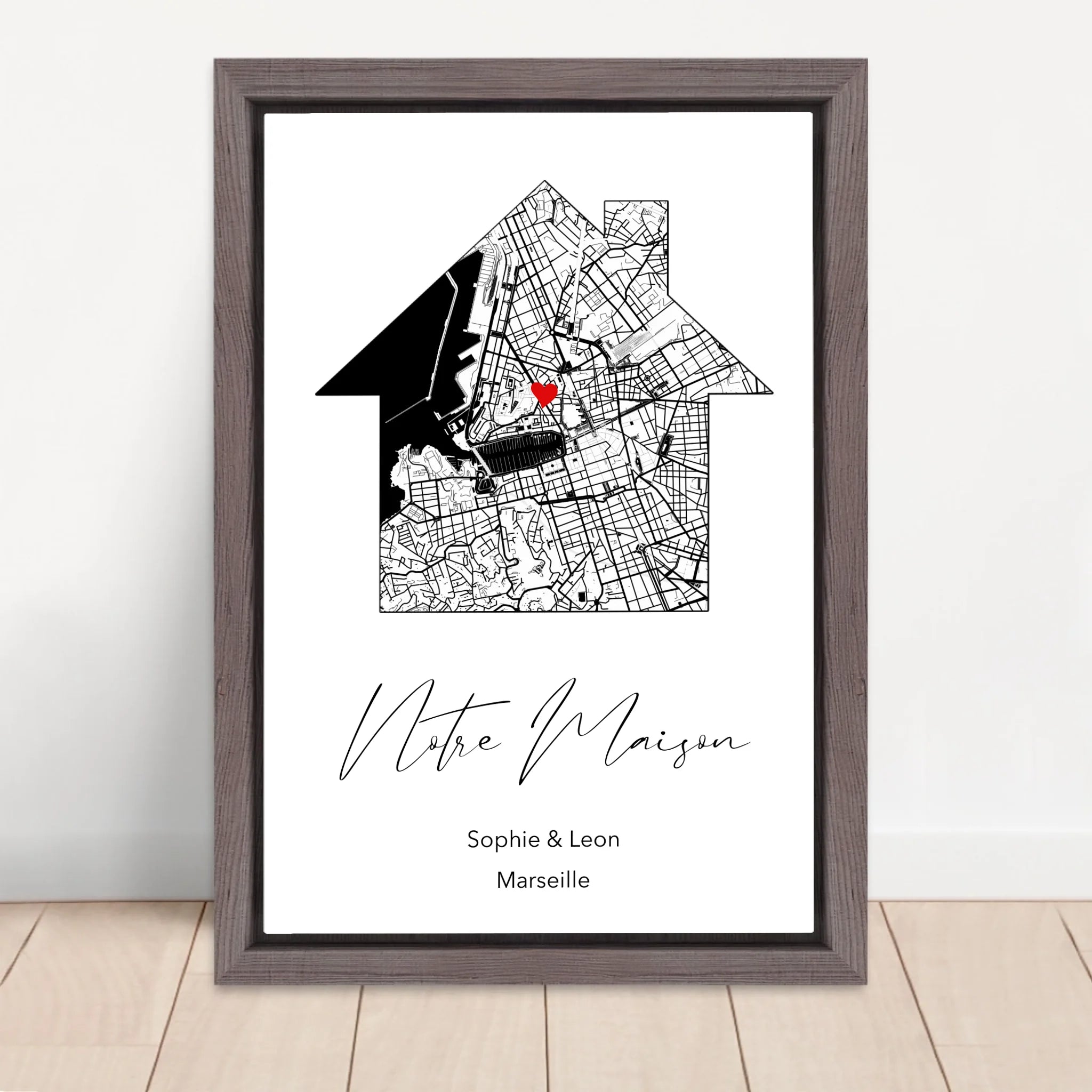 Vertical Framed Canvas-Oak 2026