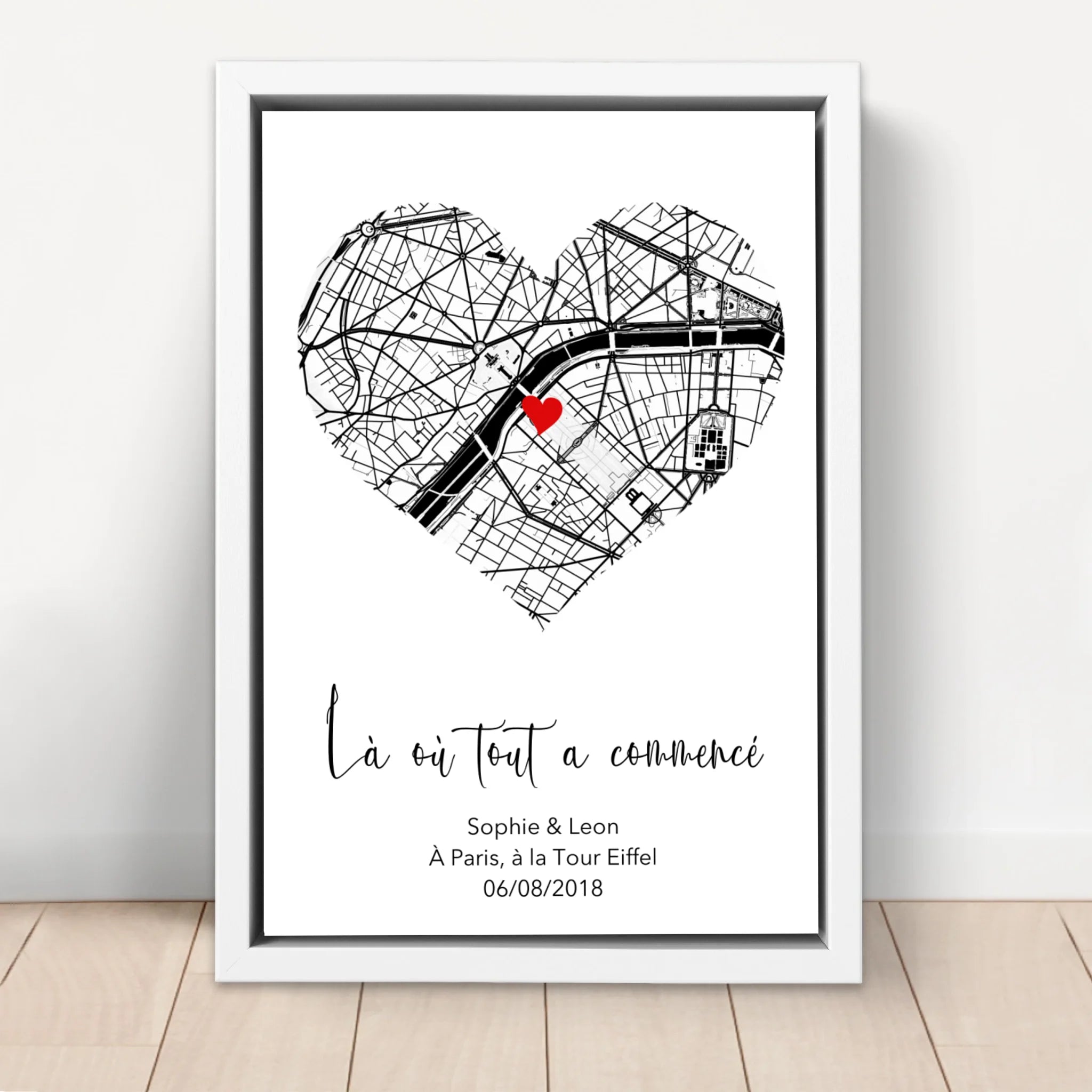 Toile personnalisée "Là où tout a commencé