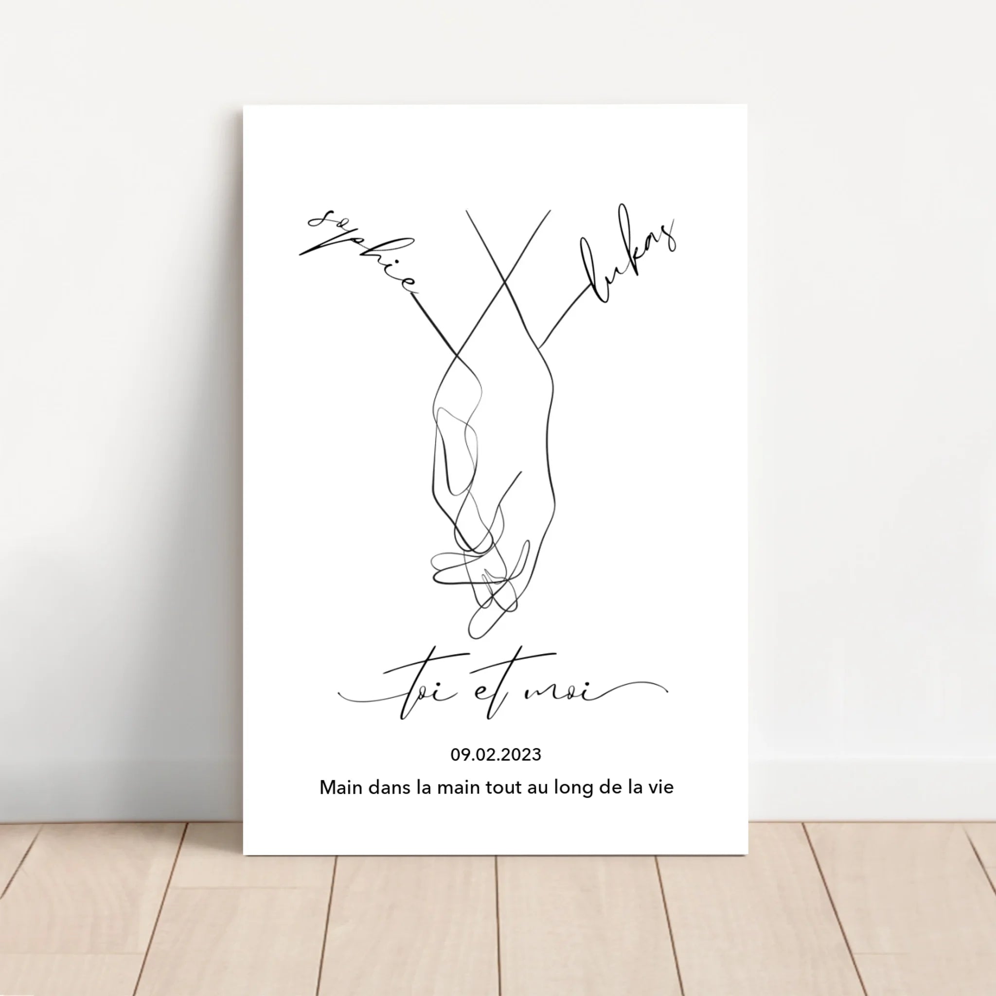 Toile personnalisée “Toi et moi”