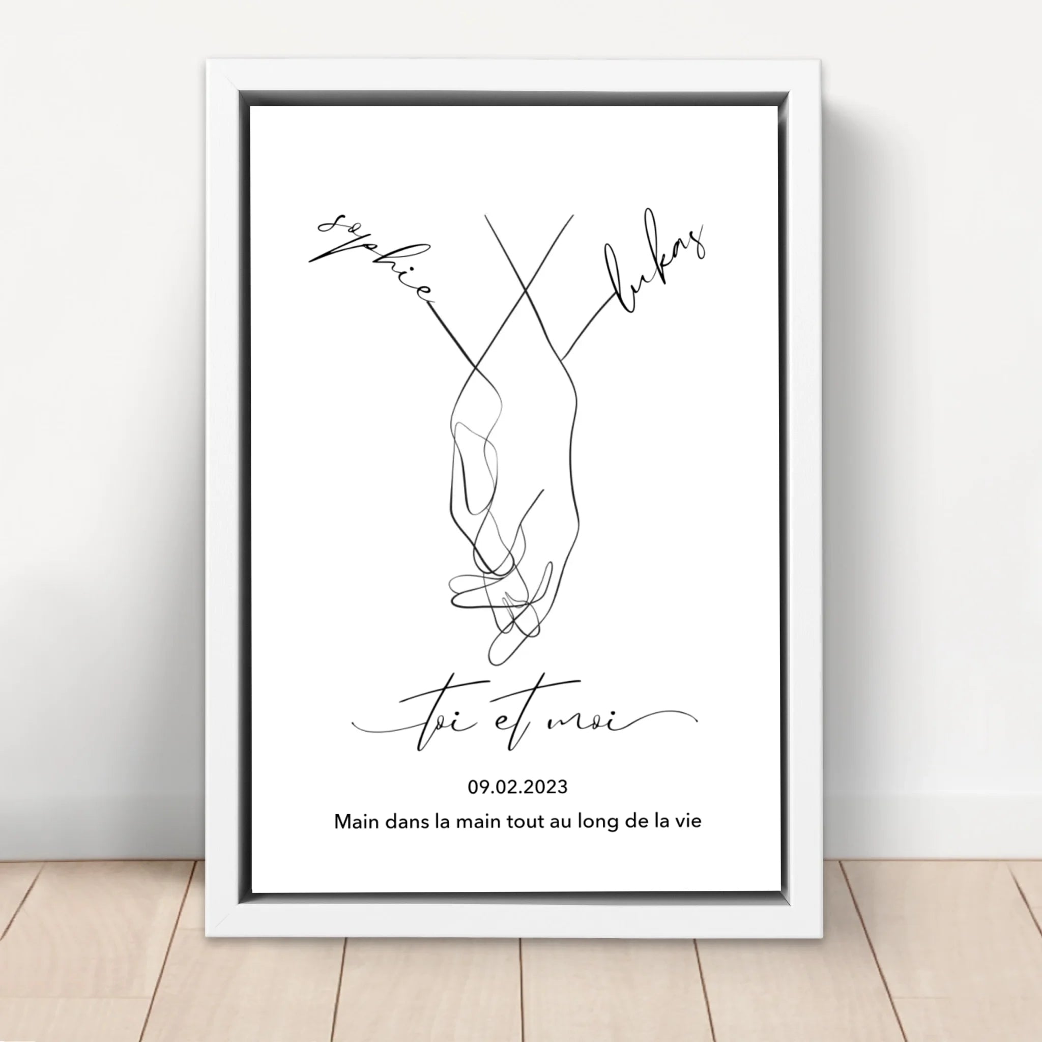 Toile personnalisée “Toi et moi”