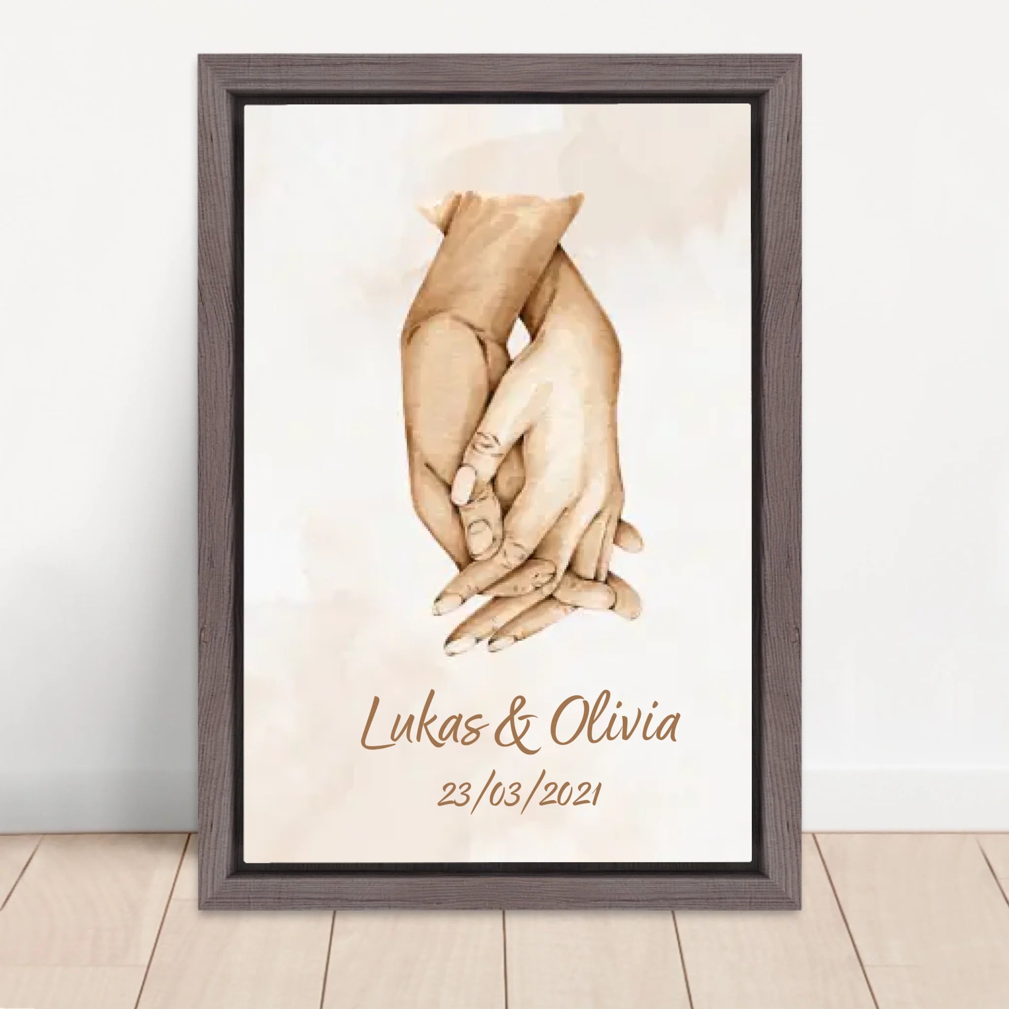 Vertical Framed Canvas-Oak 2026