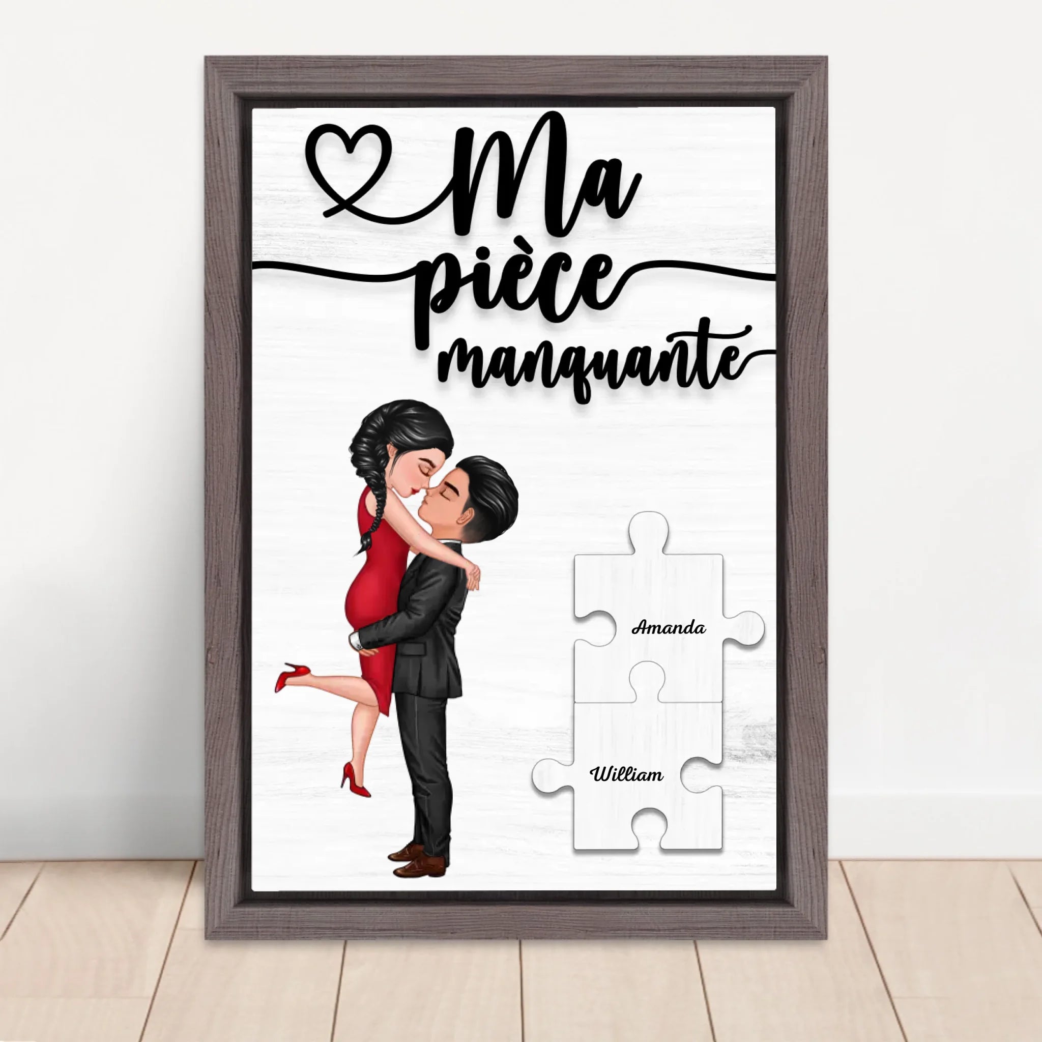 Vertical Framed Canvas-Oak 2026