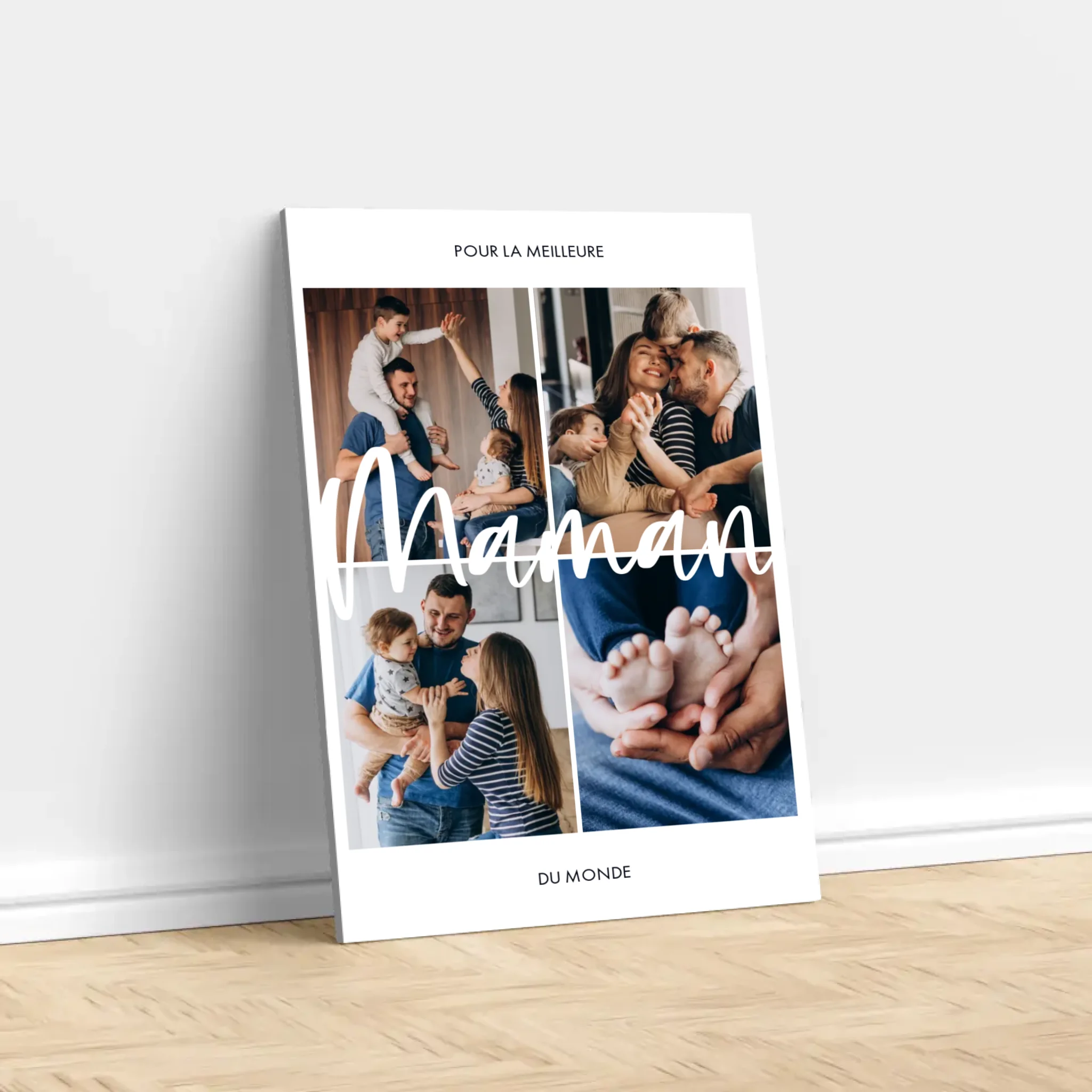 Toile personnalisée “Pour la meilleure maman du monde”