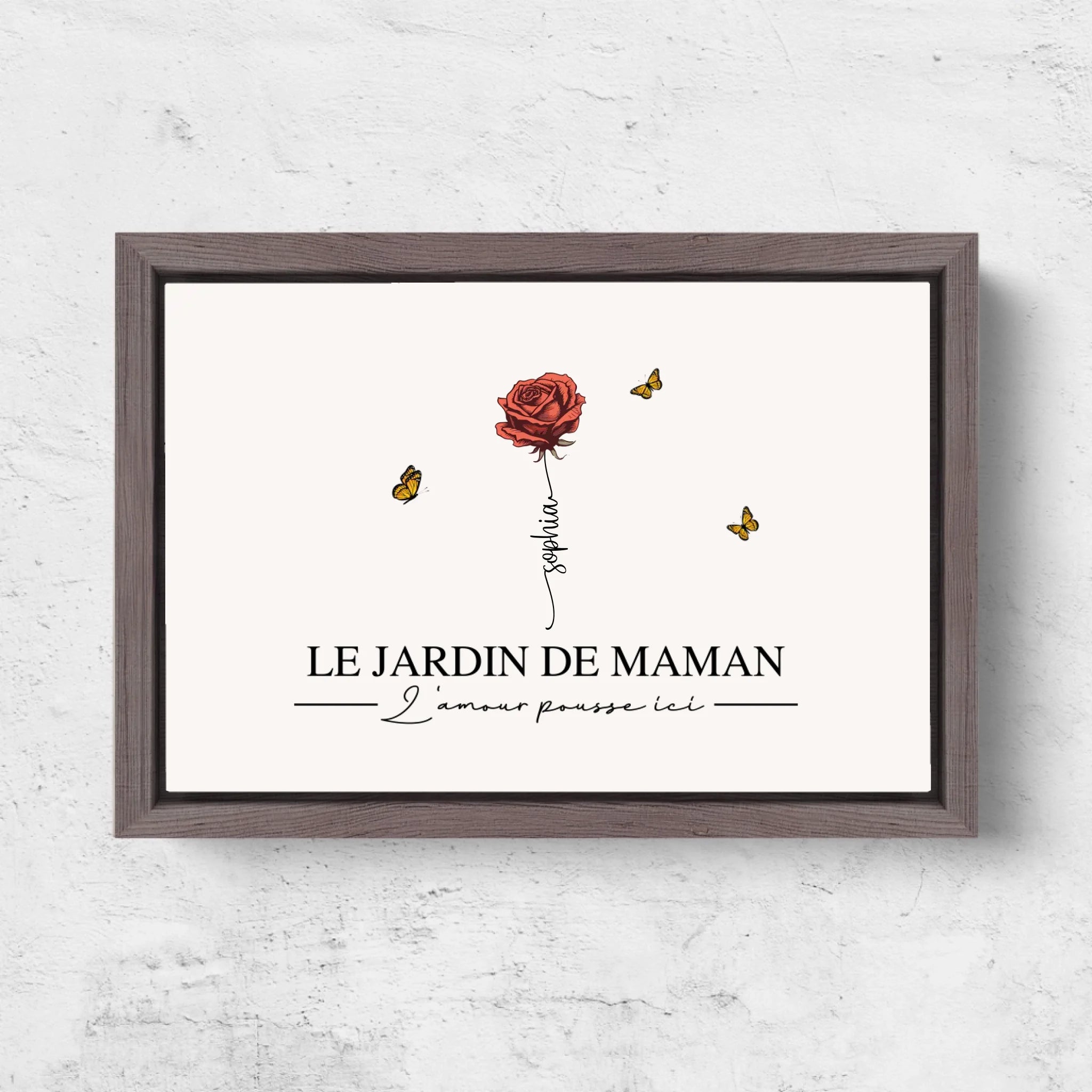 Horizontal Framd Canvas-Ovak