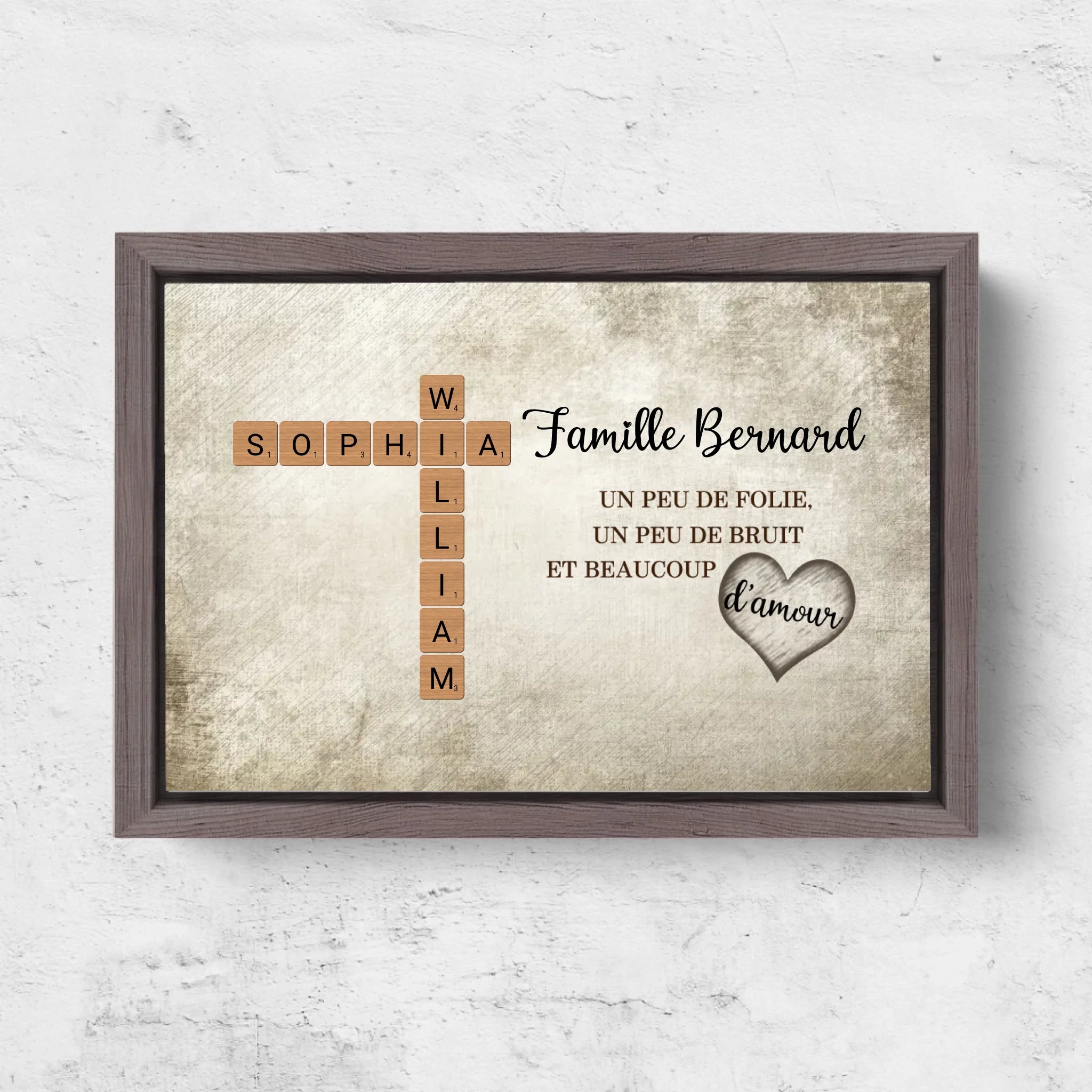 Horizontal Framd Canvas-Ovak