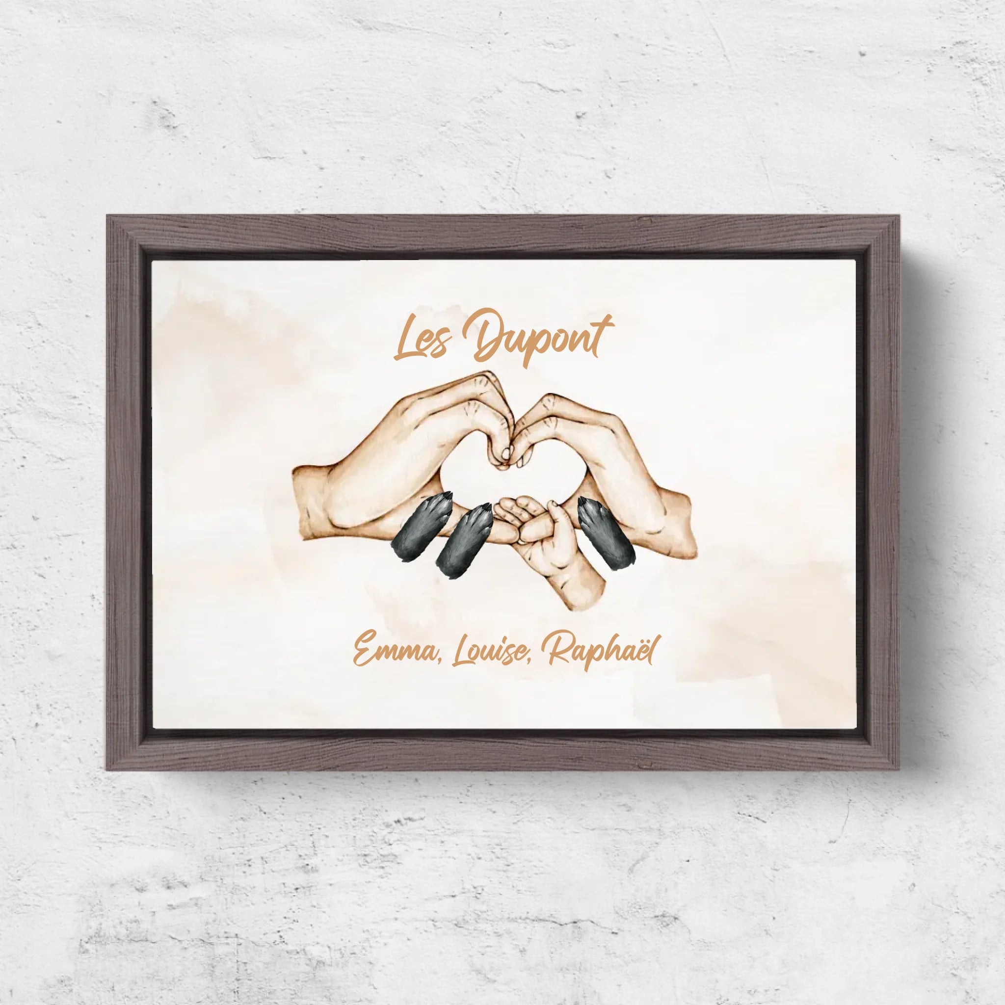 Horizontal Framd Canvas-Ovak