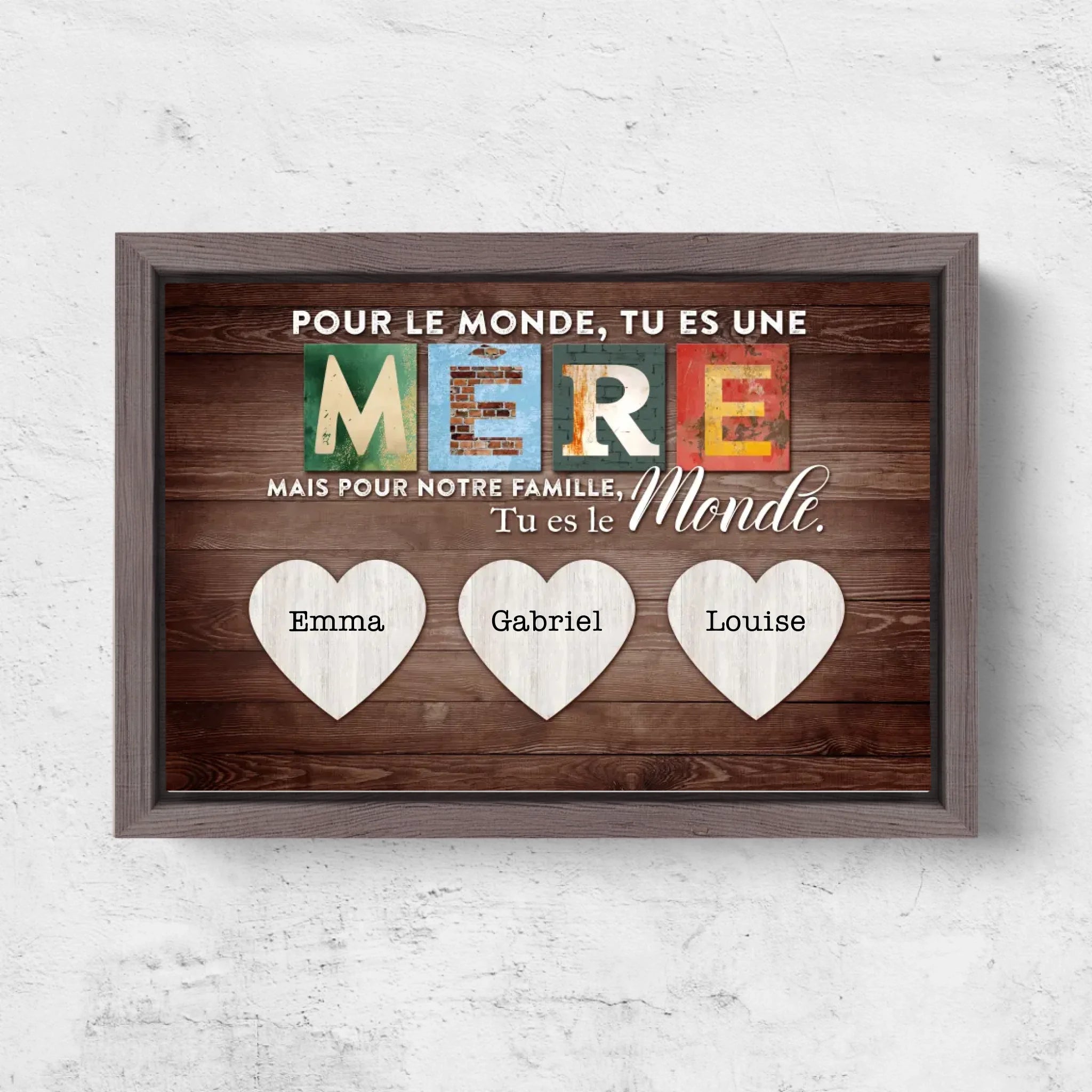 Horizontal Framd Canvas-Ovak