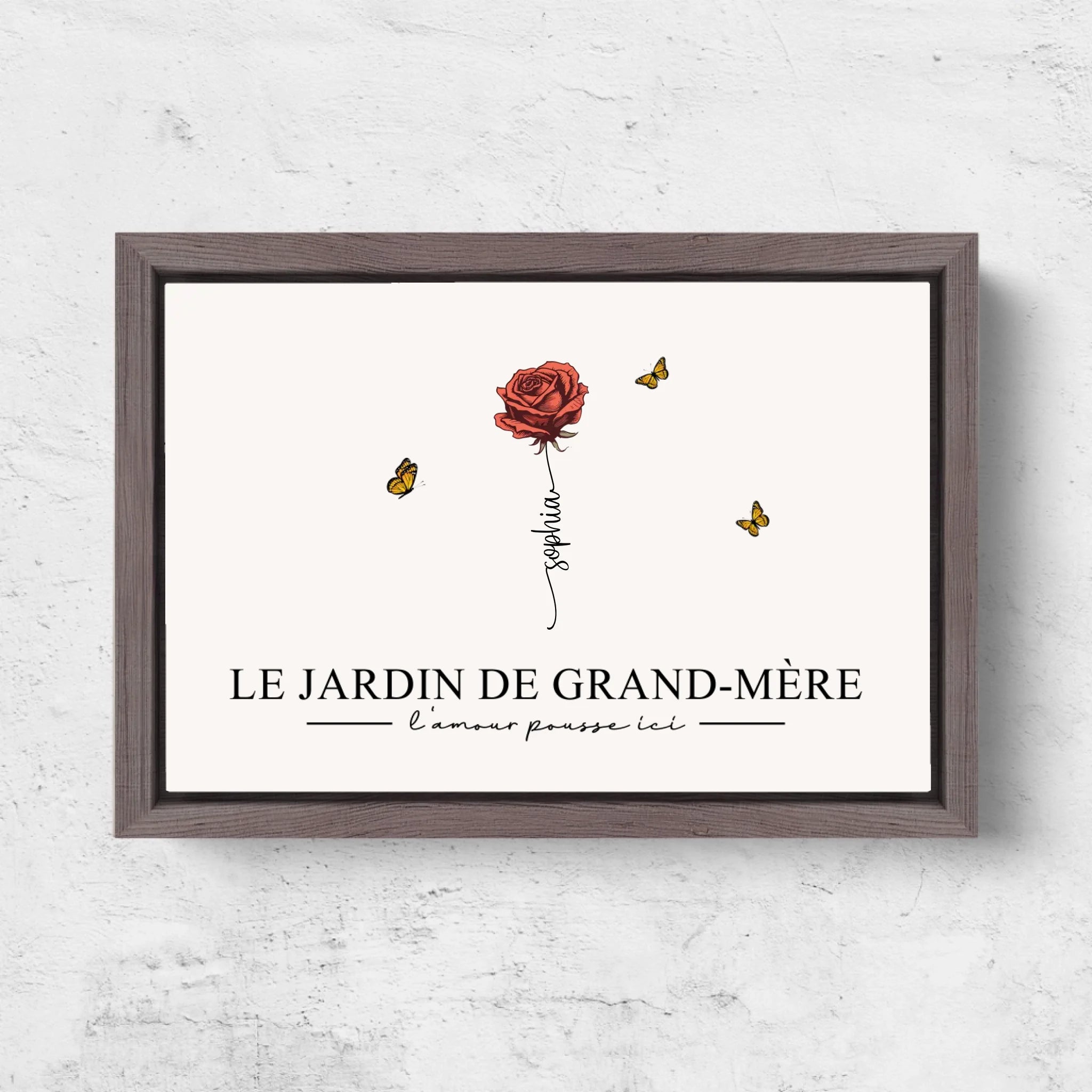 Horizontal Framd Canvas-Ovak