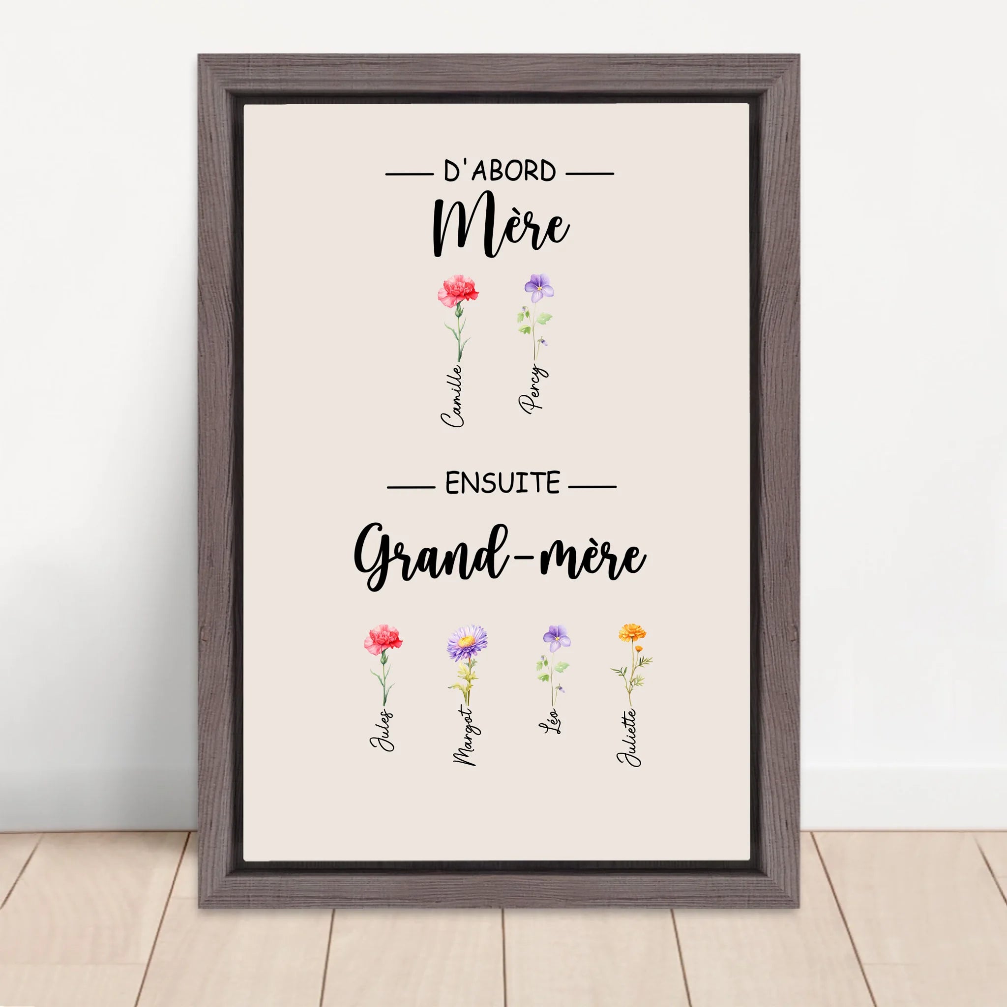 Vertical Framed Canvas-Oak 2026