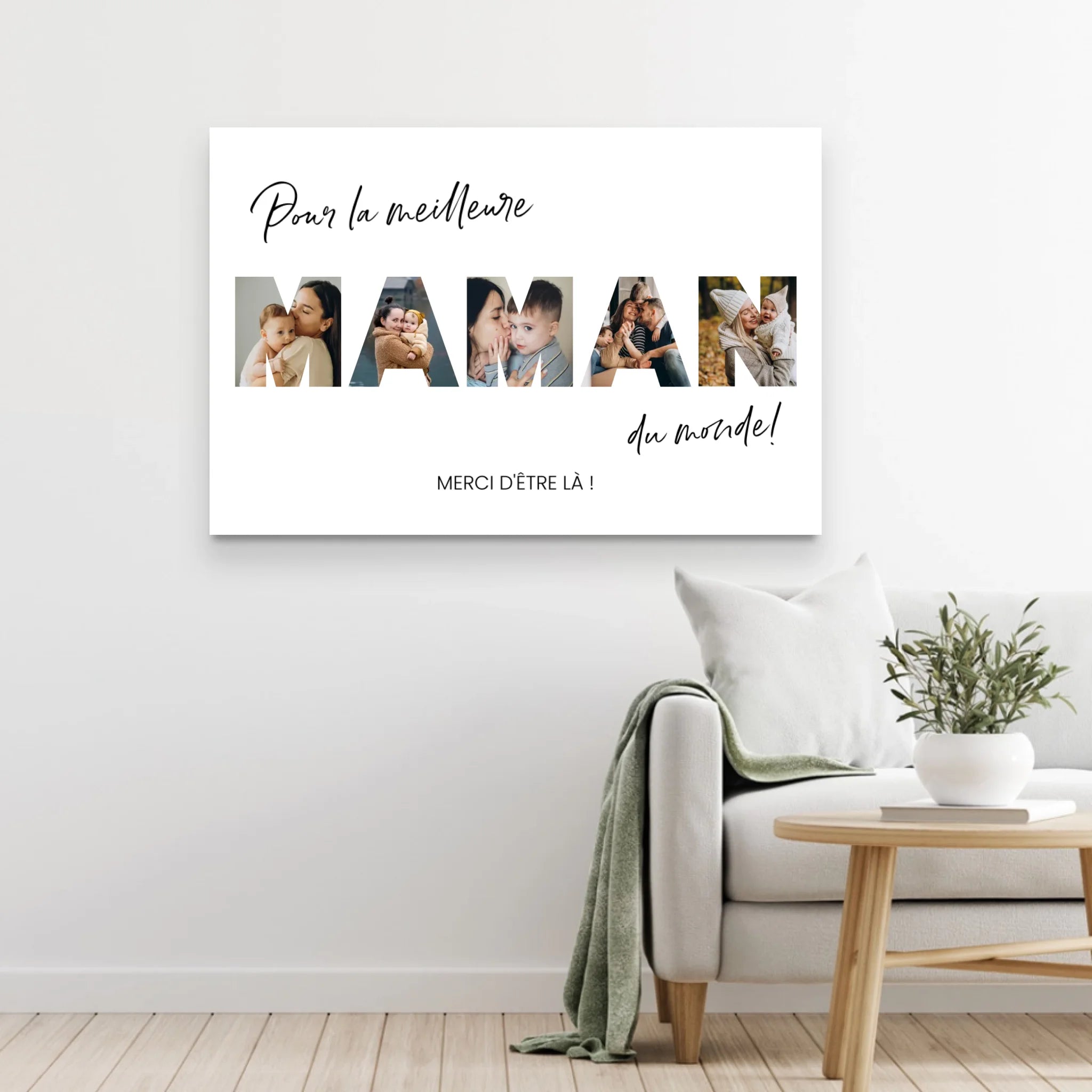 Toile personnalisée " Pour la meilleure maman du monde"