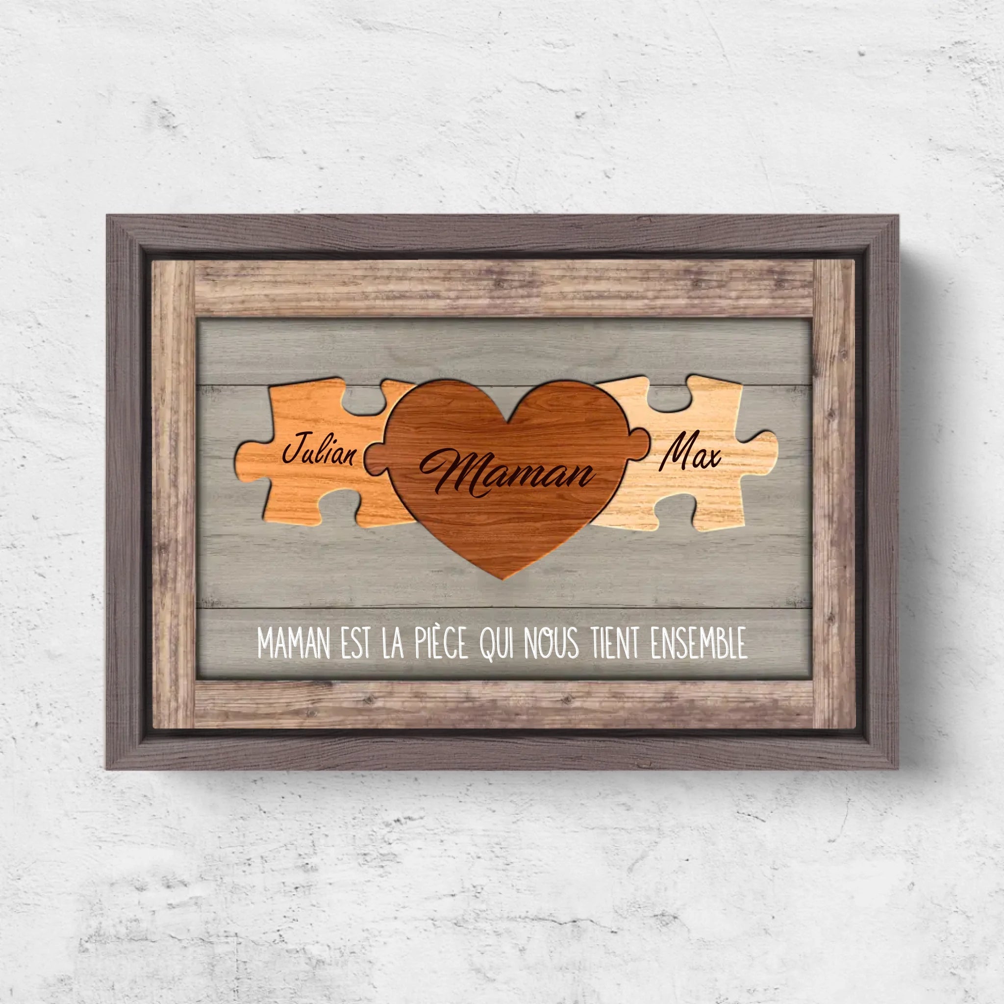 Horizontal Framd Canvas-Ovak