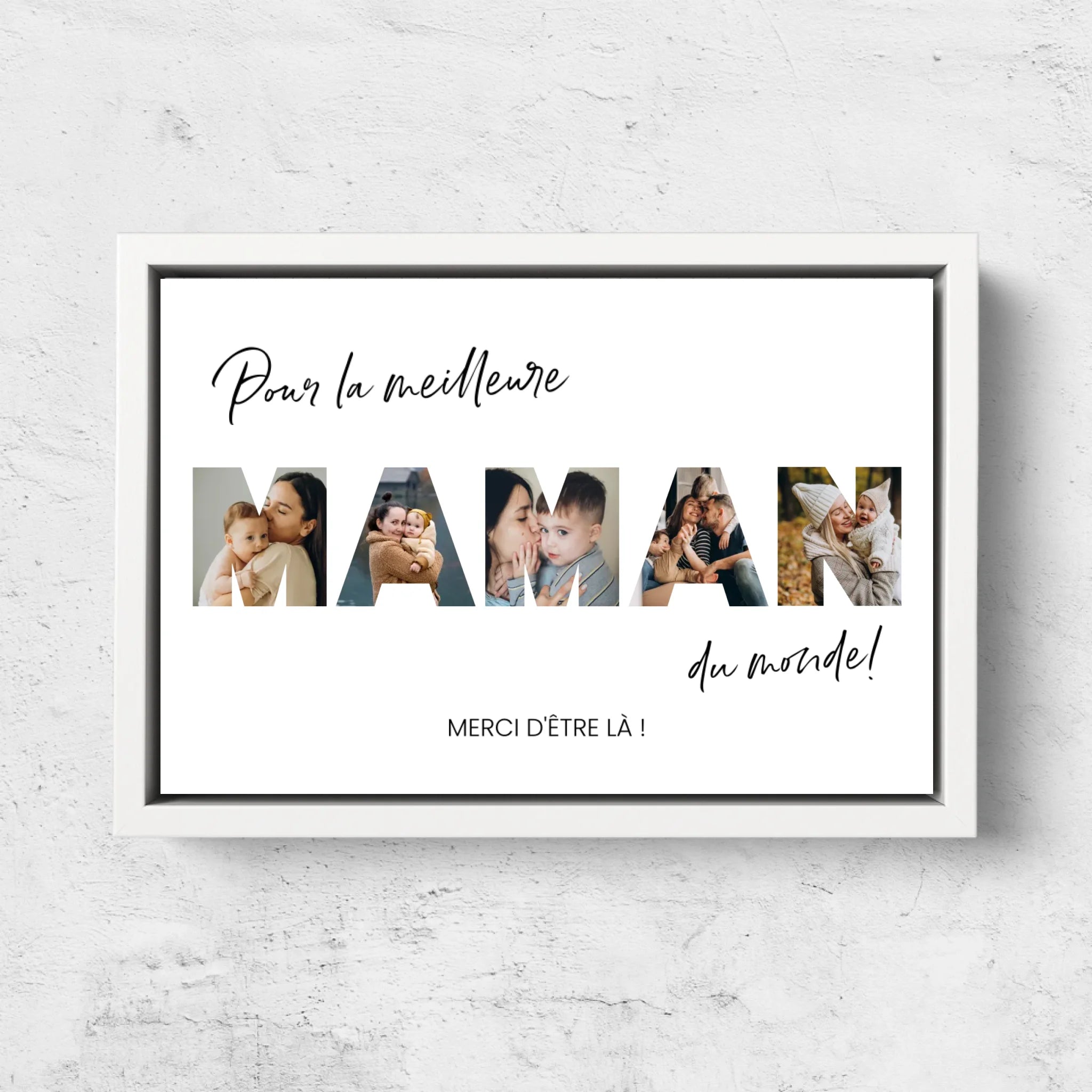 Toile personnalisée " Pour la meilleure maman du monde"