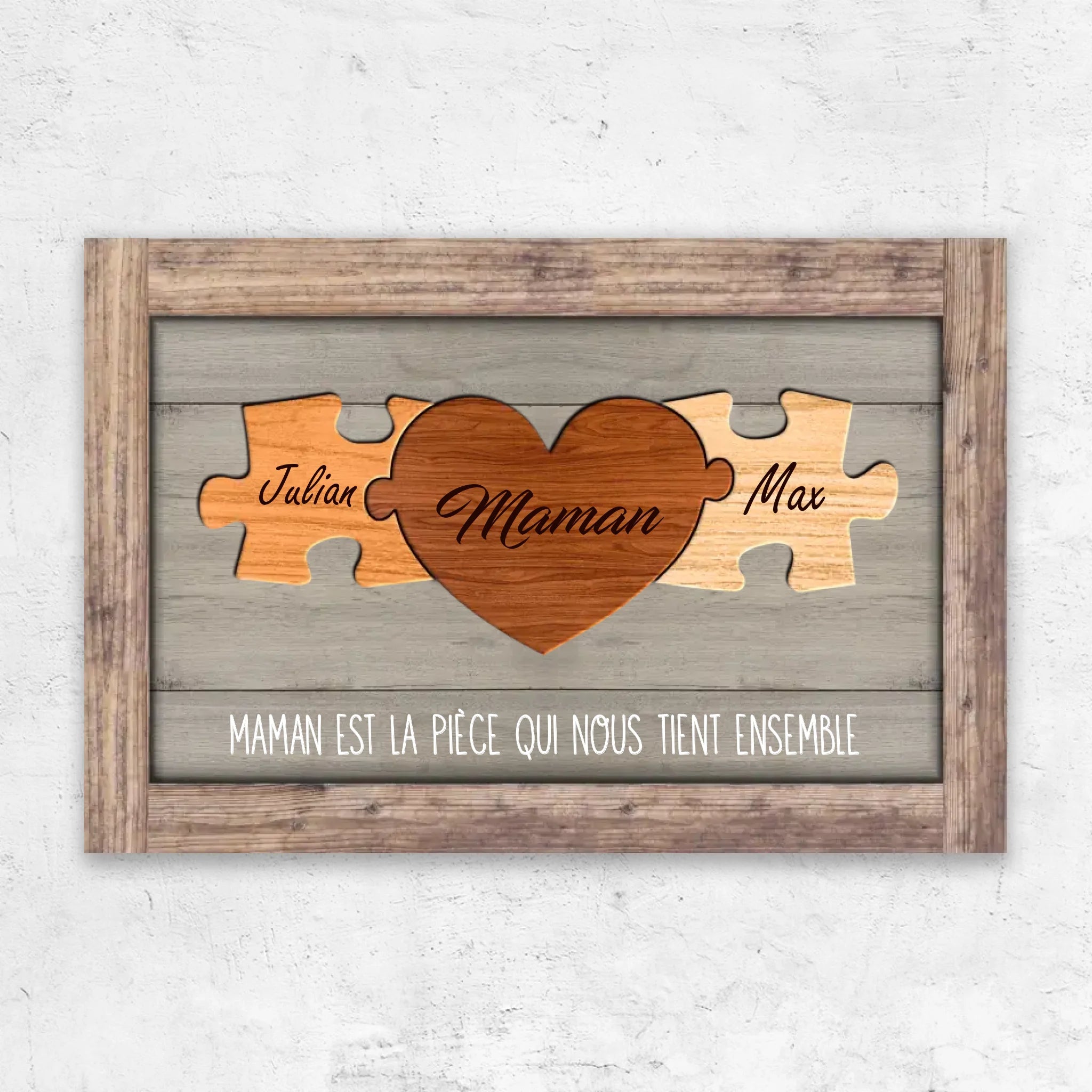 Toile personnalisée "La pièce du puzzle"