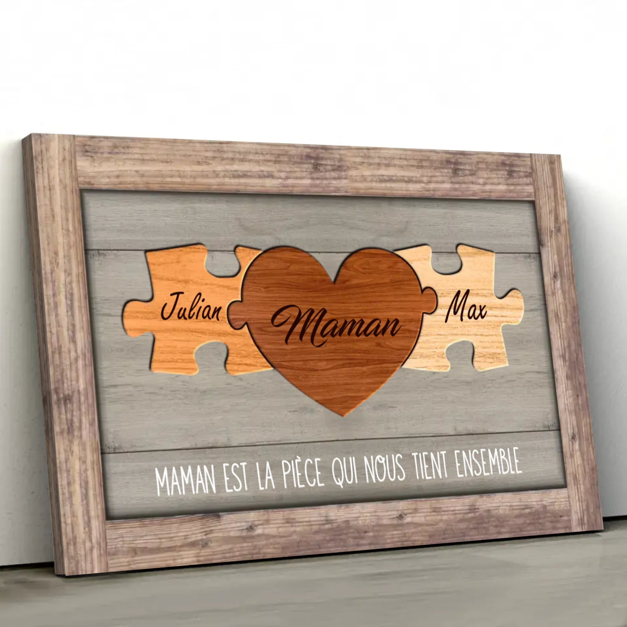 Toile personnalisée "La pièce du puzzle"