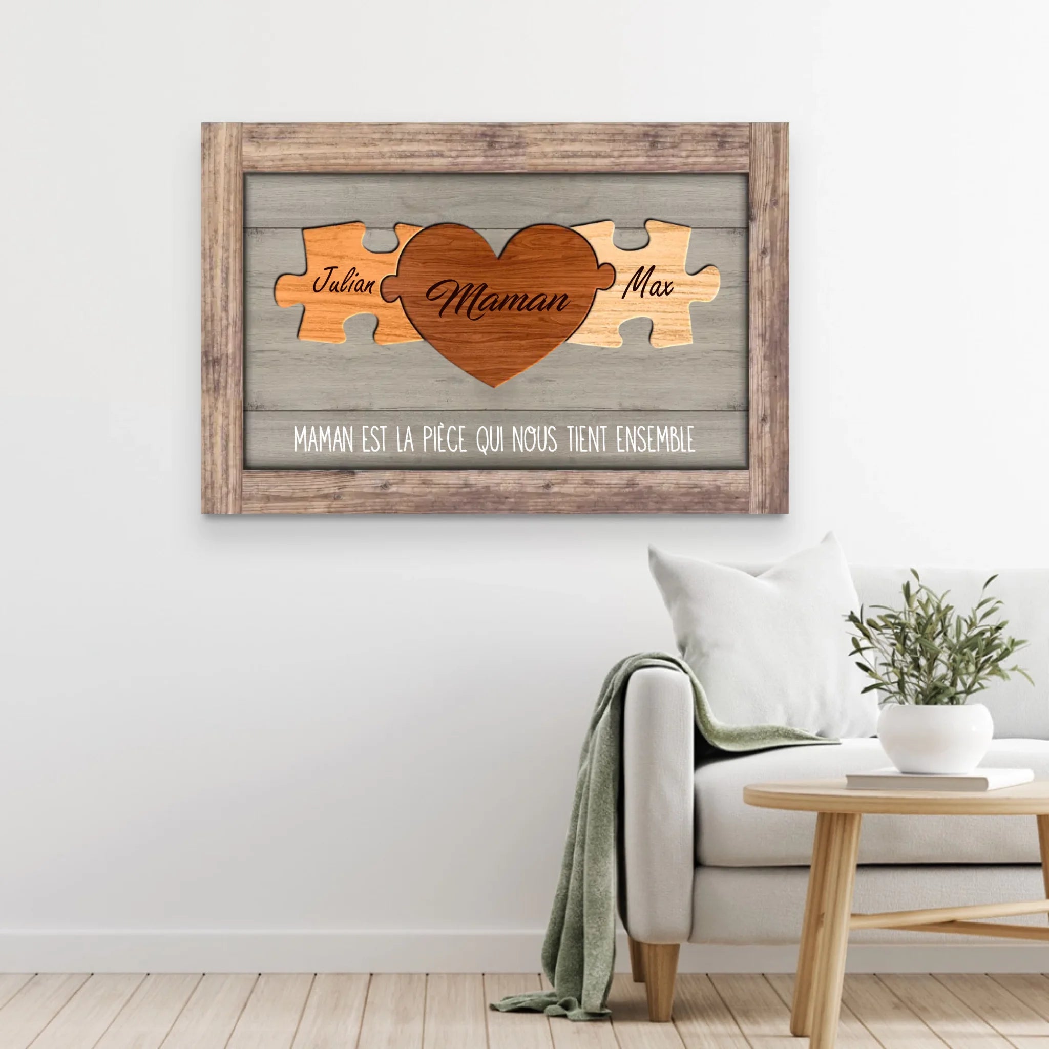 Toile personnalisée "La pièce du puzzle"