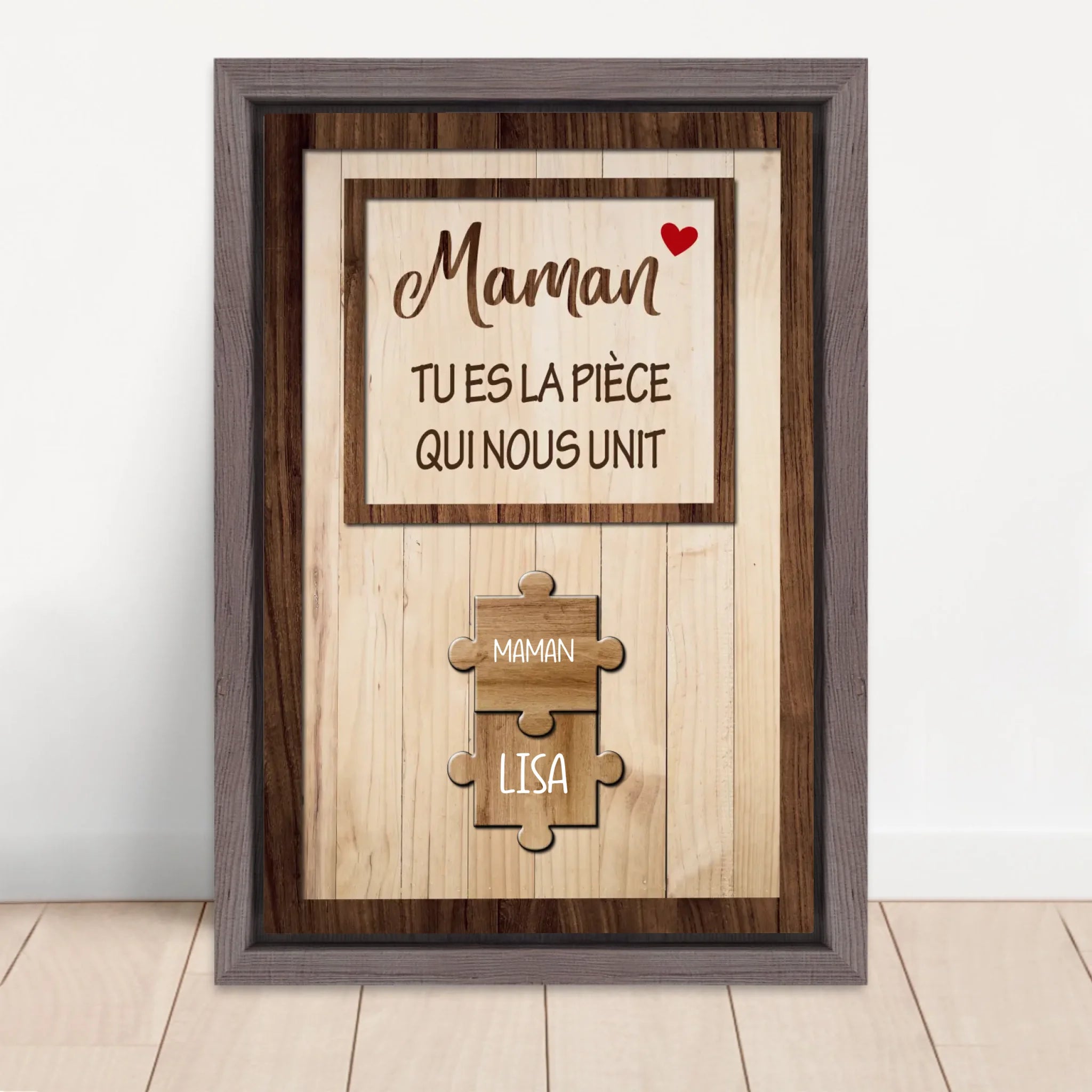 Vertical Framed Canvas-Oak 2026