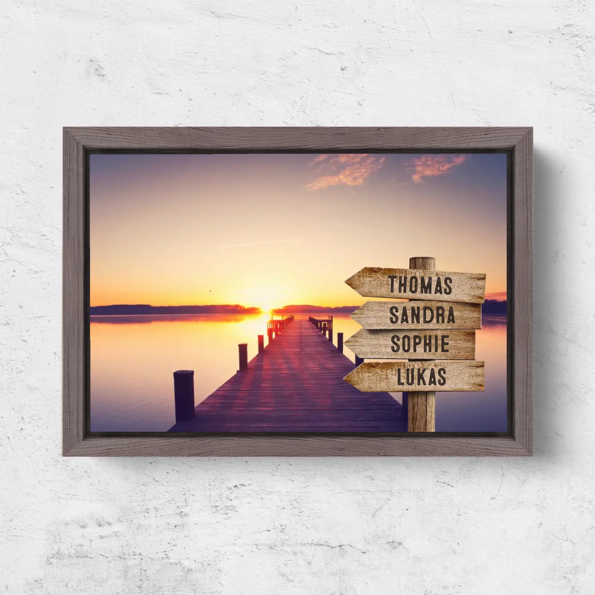 Horizontal Framd Canvas-Ovak