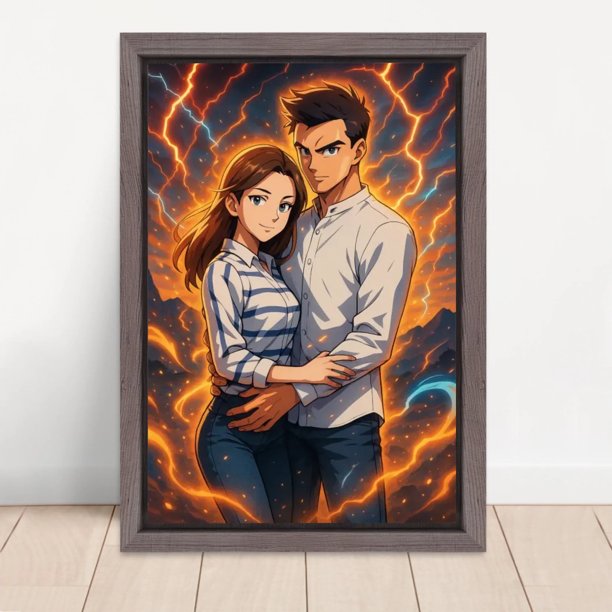 Vertical Framed Canvas-Oak 2026