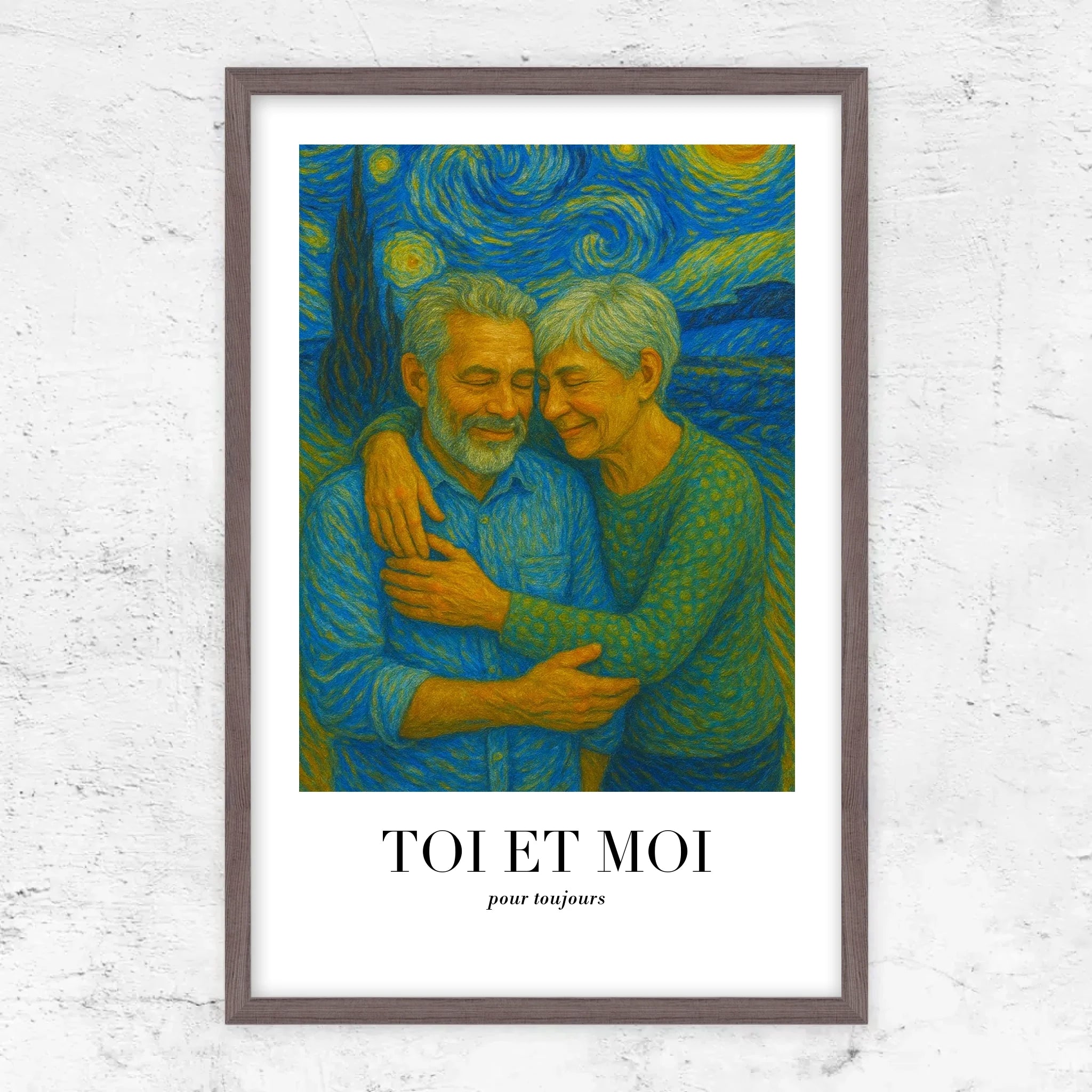Poster personnalisé – Toi et moi en art de Van Gogh, on gère ça