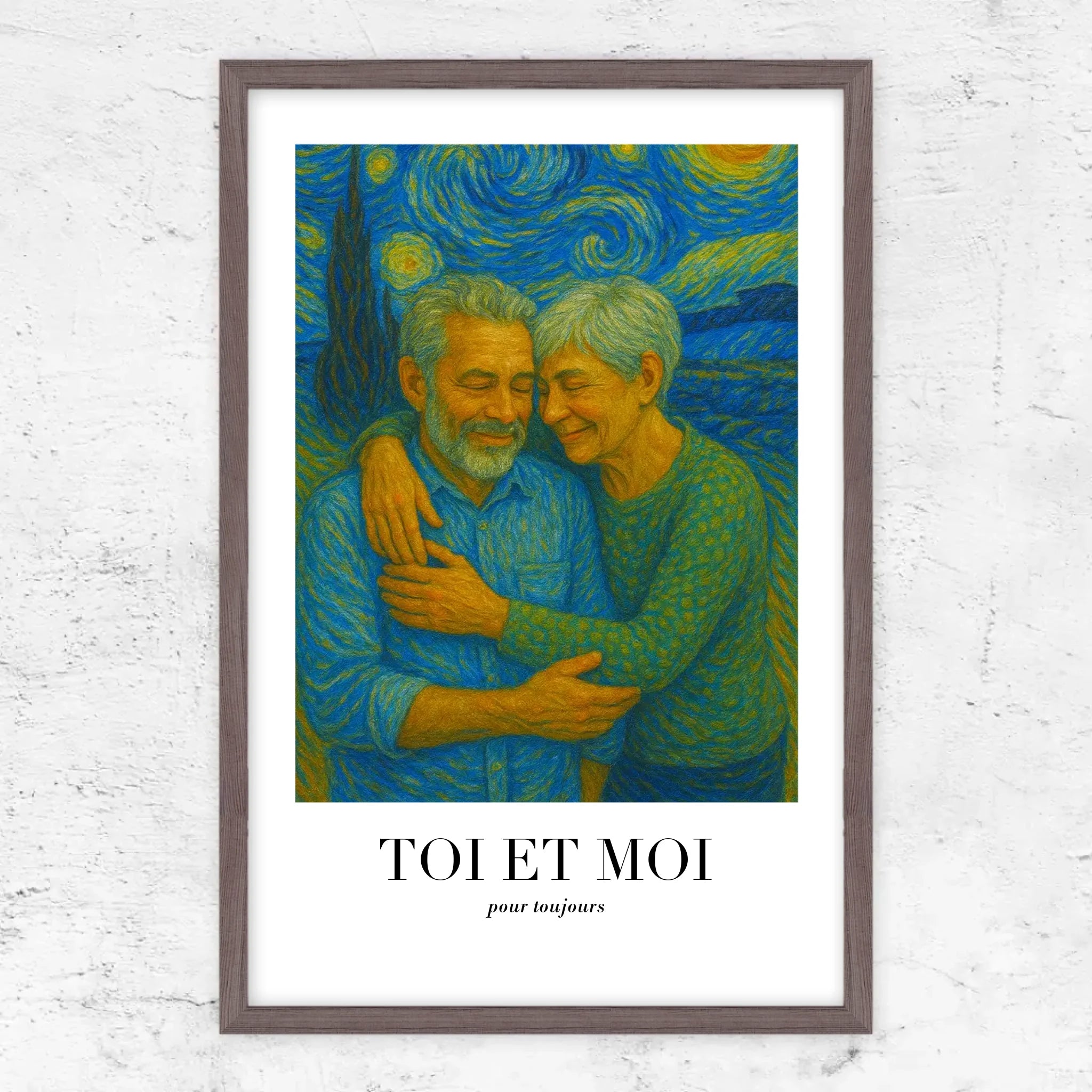 Poster personnalisé – Toi et moi en art de Van Gogh, on gère ça