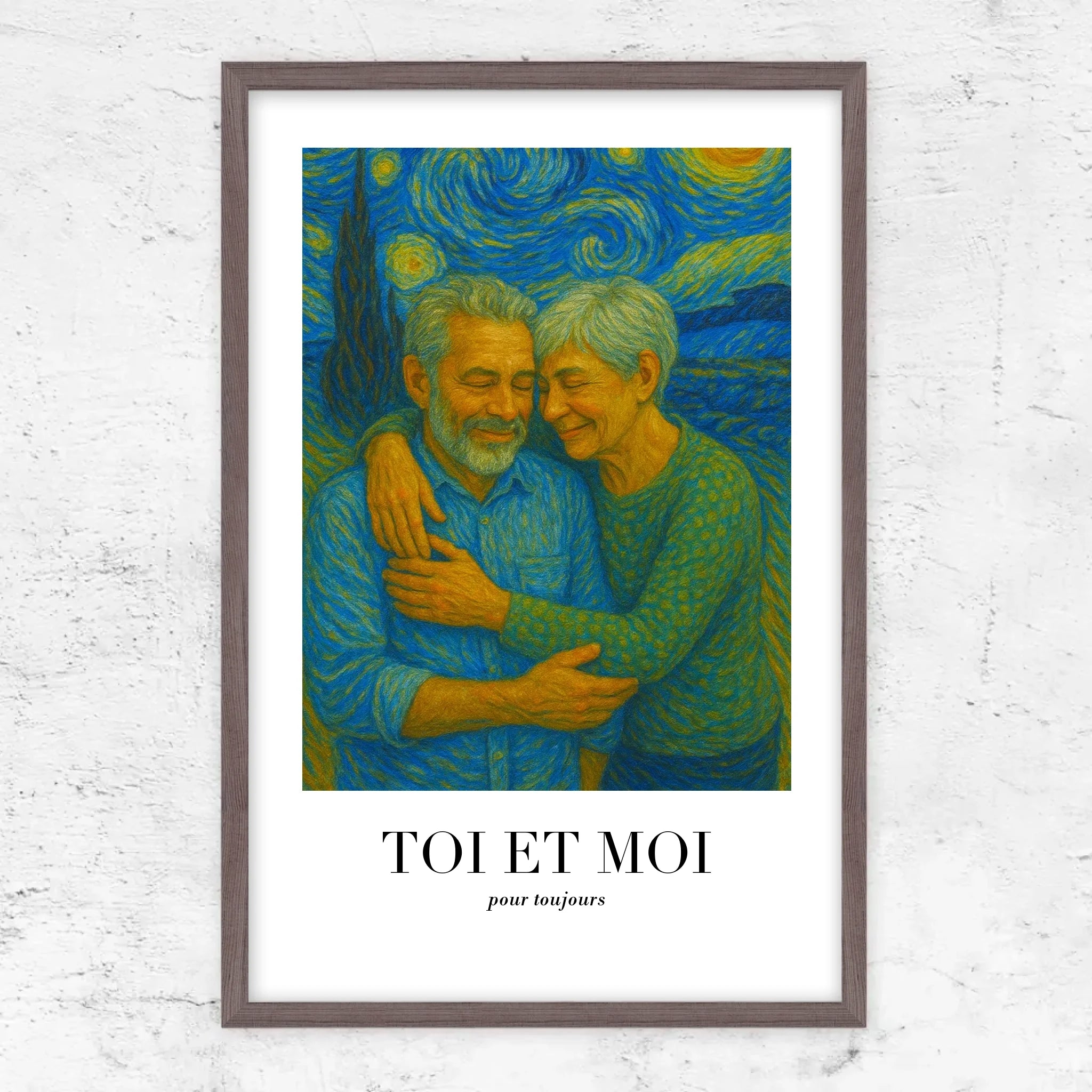 Poster personnalisé – Toi et moi en art de Van Gogh, on gère ça
