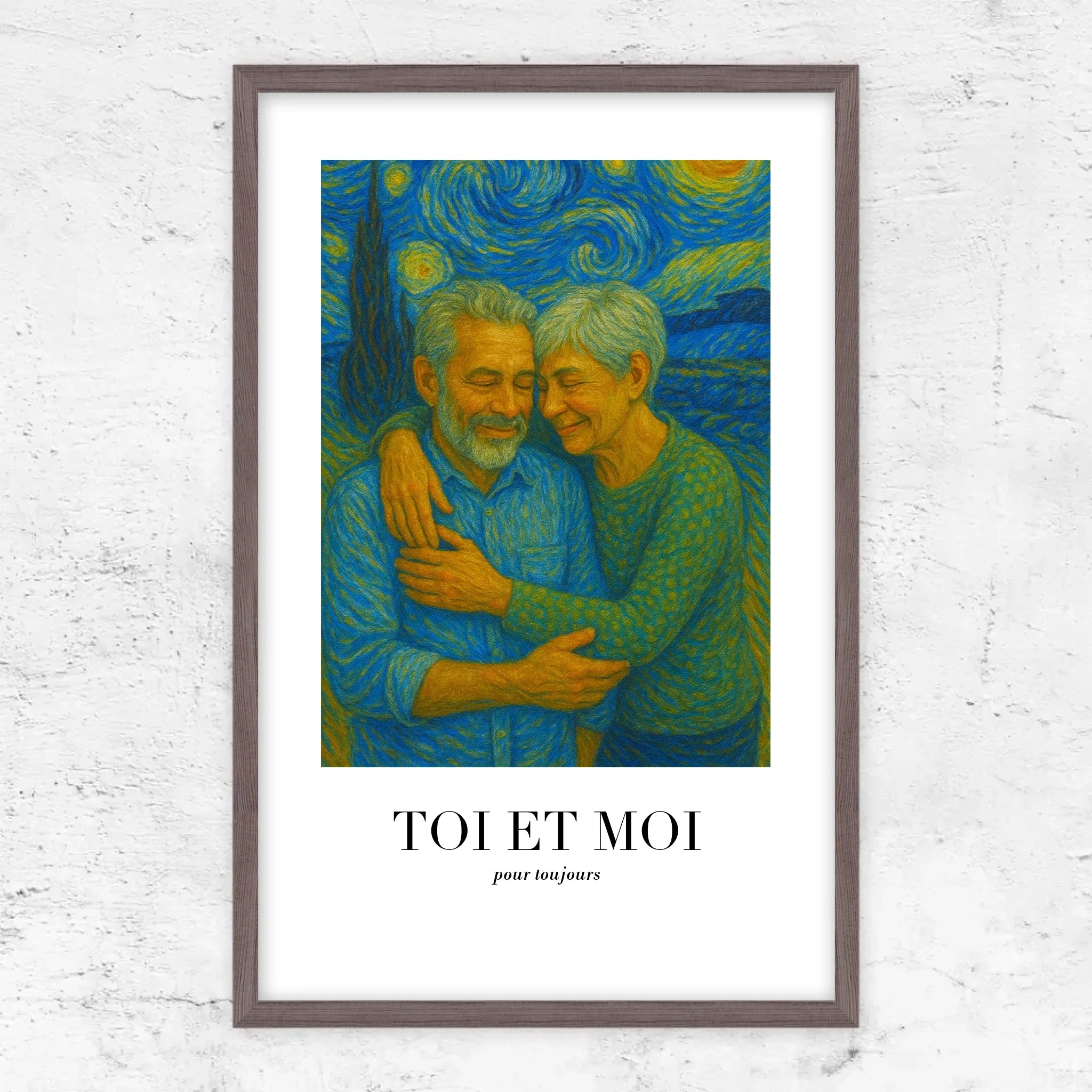 Poster personnalisé – Toi et moi en art de Van Gogh, on gère ça