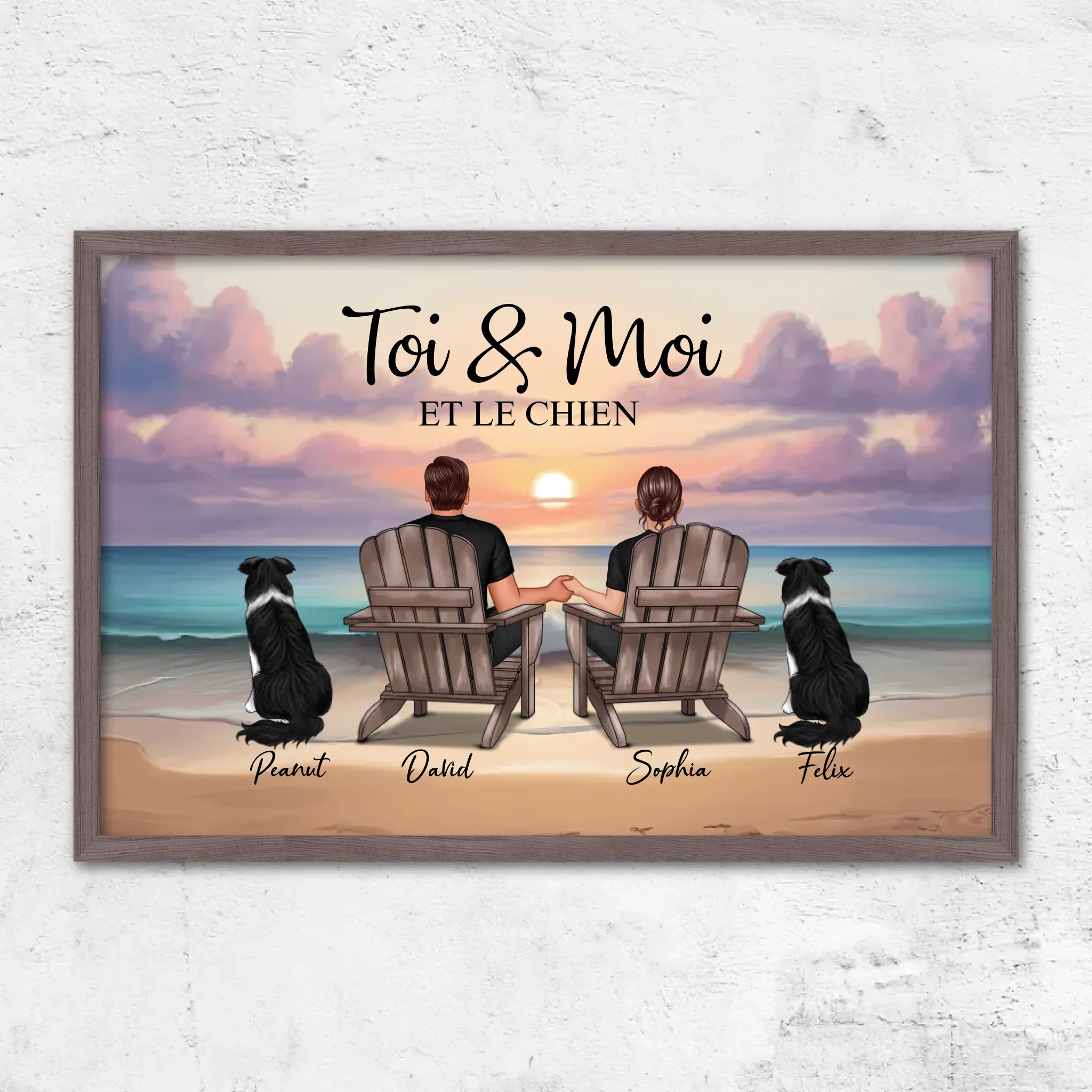 Poster personnalisé “Toi et moi et notre animal de compagnie”