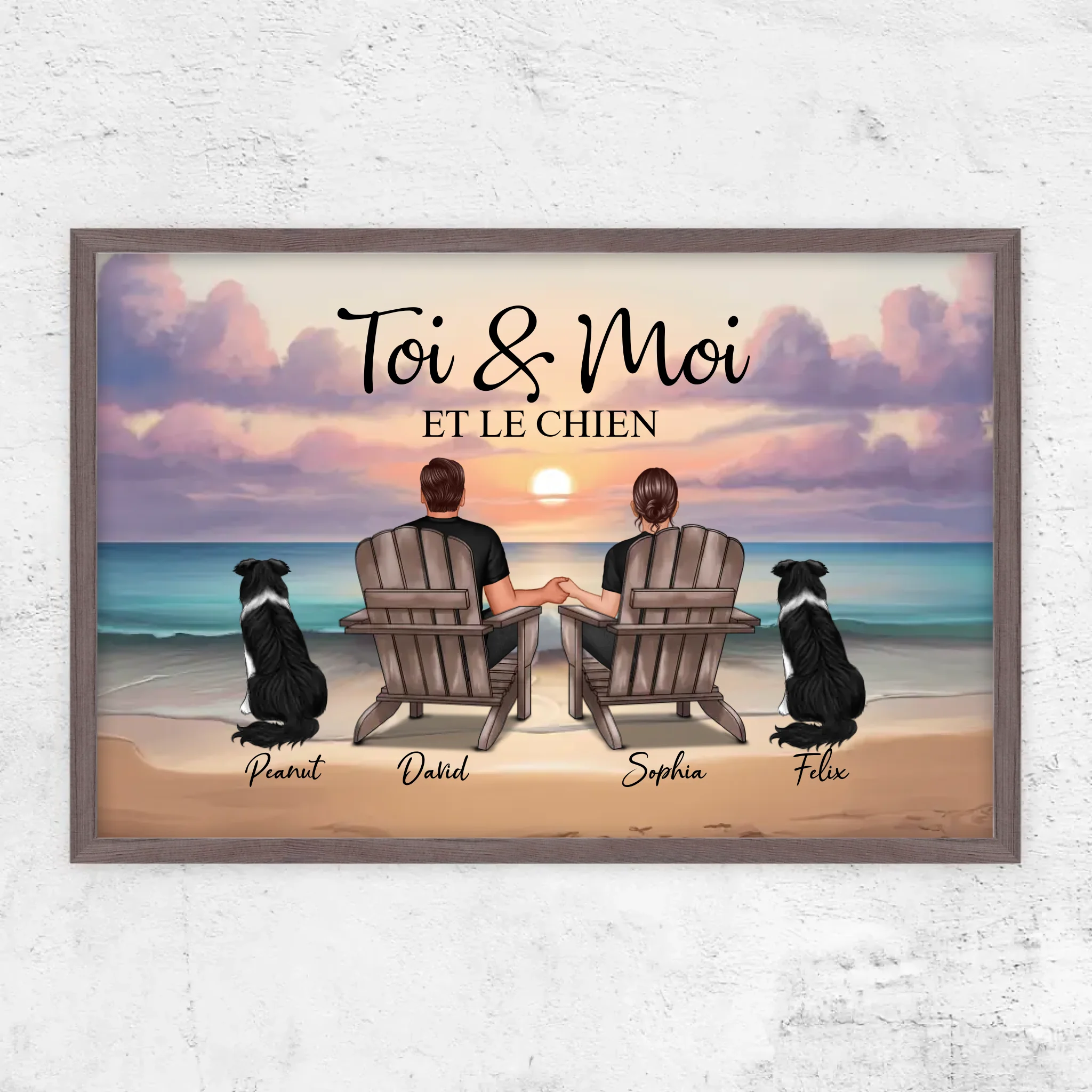 Poster personnalisé “Toi et moi et notre animal de compagnie”