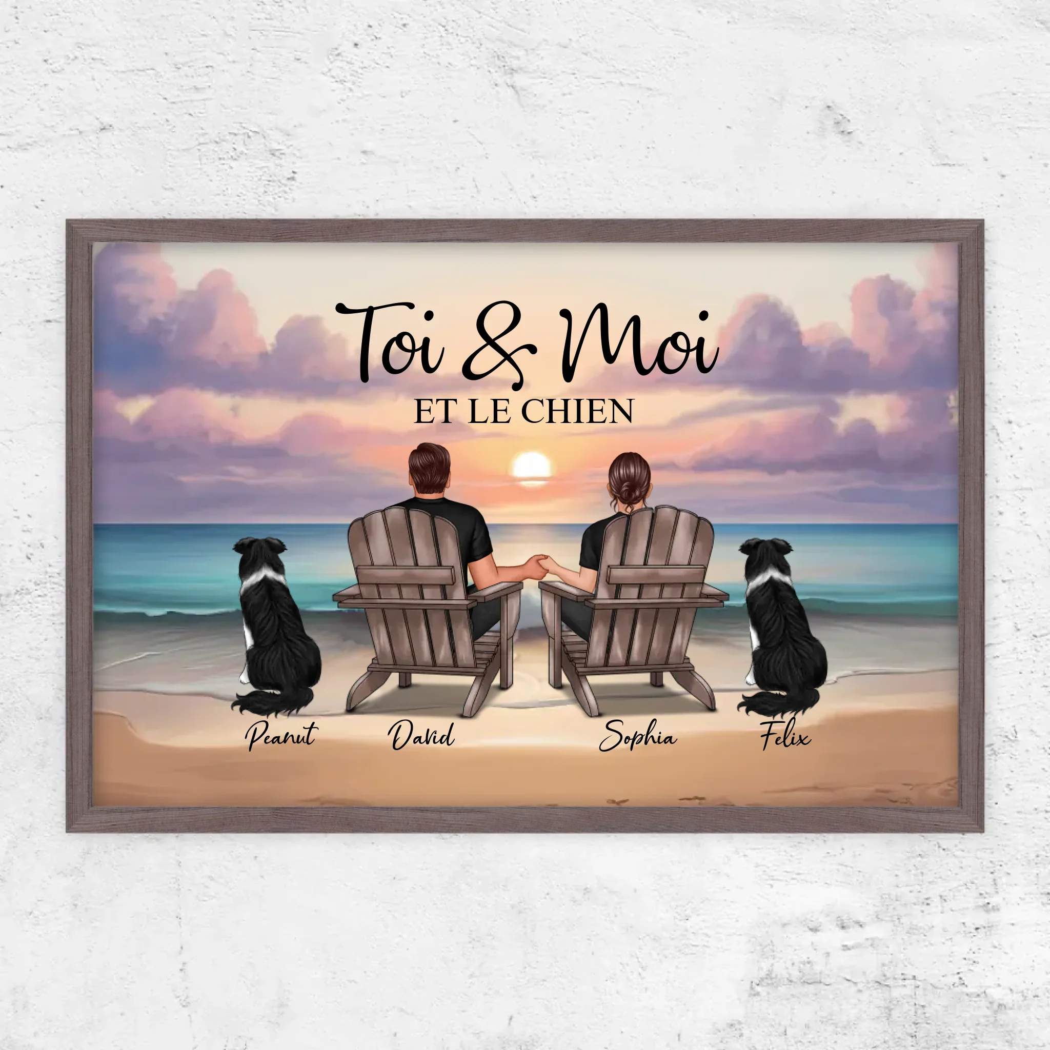 Poster personnalisé “Toi et moi et notre animal de compagnie”