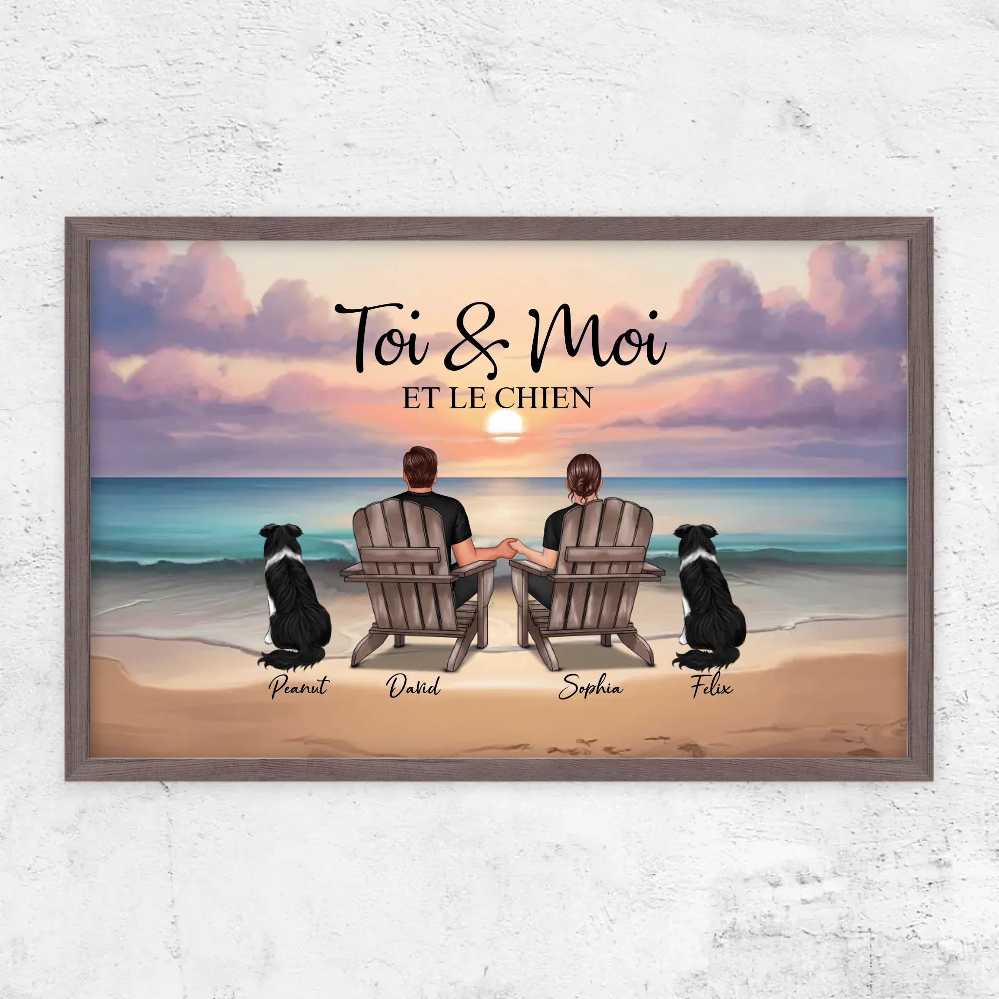 Poster personnalisé “Toi et moi et notre animal de compagnie”