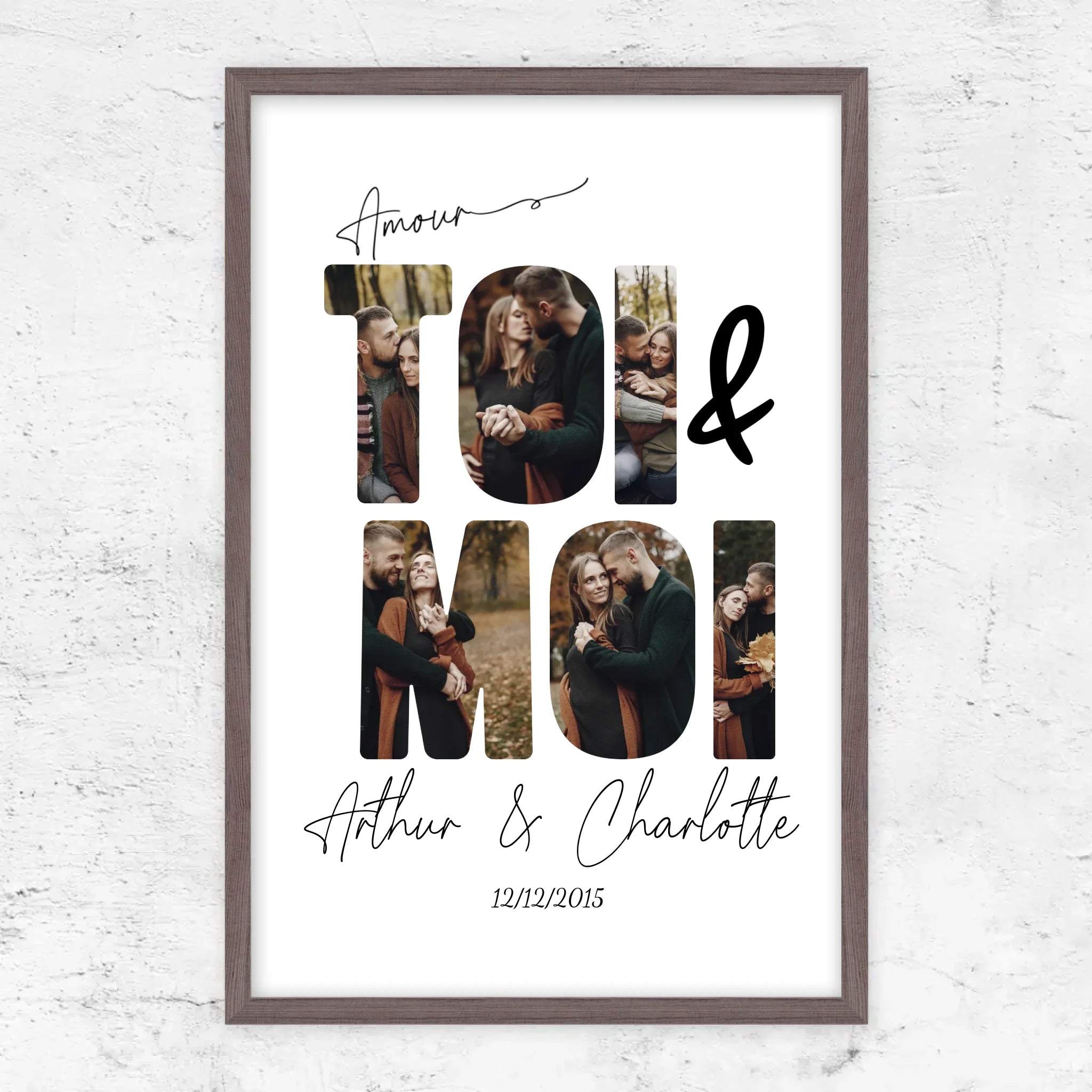 Poster personnalisé “Toi et moi”