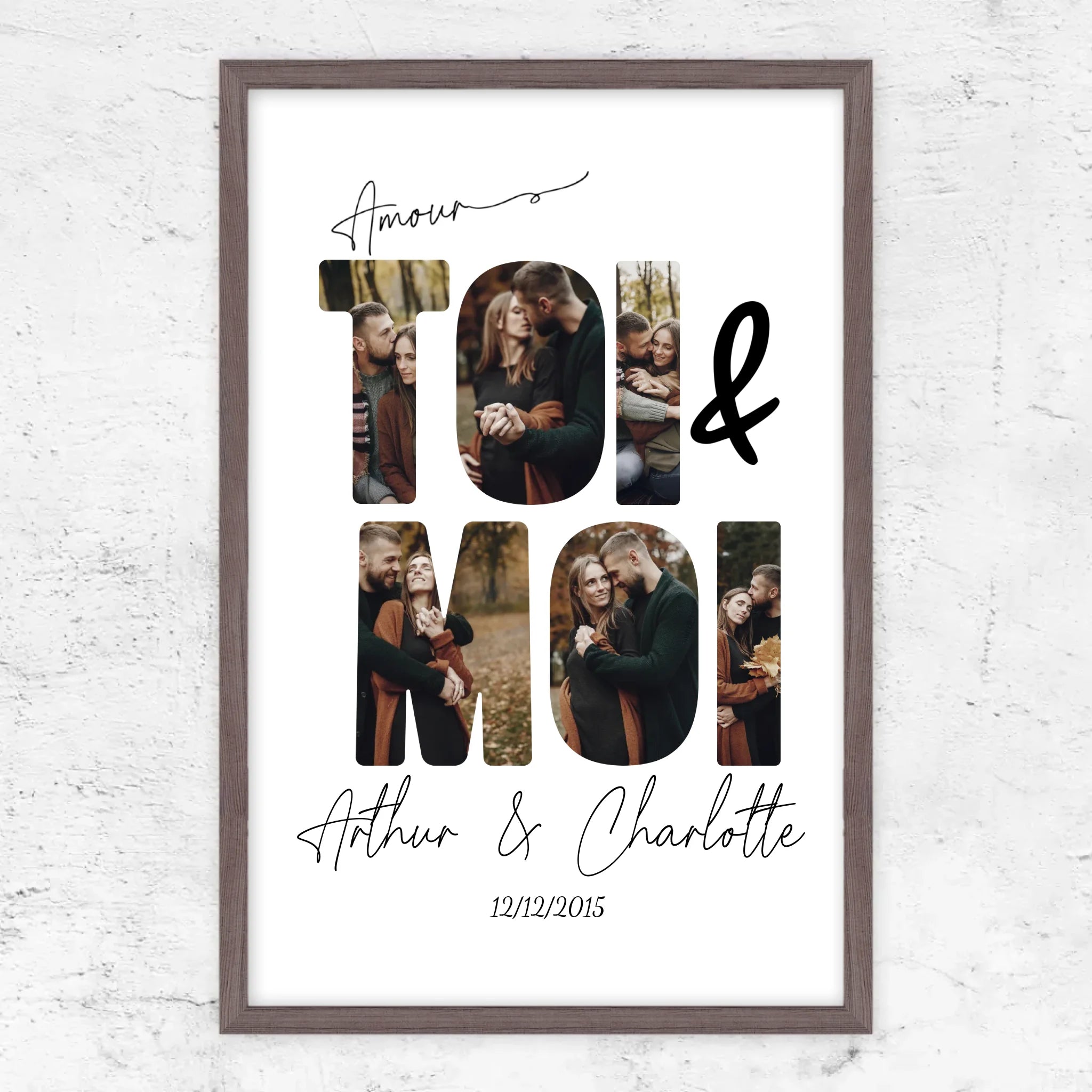 Poster personnalisé “Toi et moi”