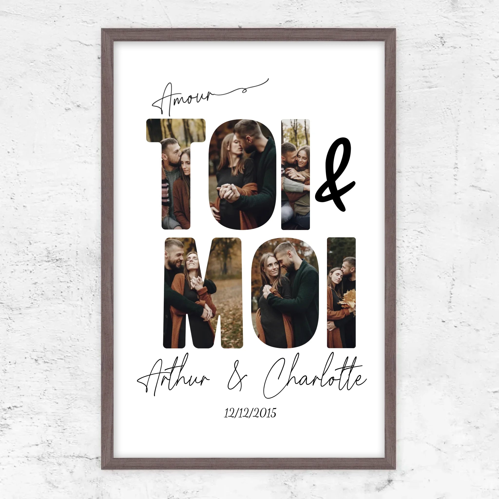 Poster personnalisé “Toi et moi”