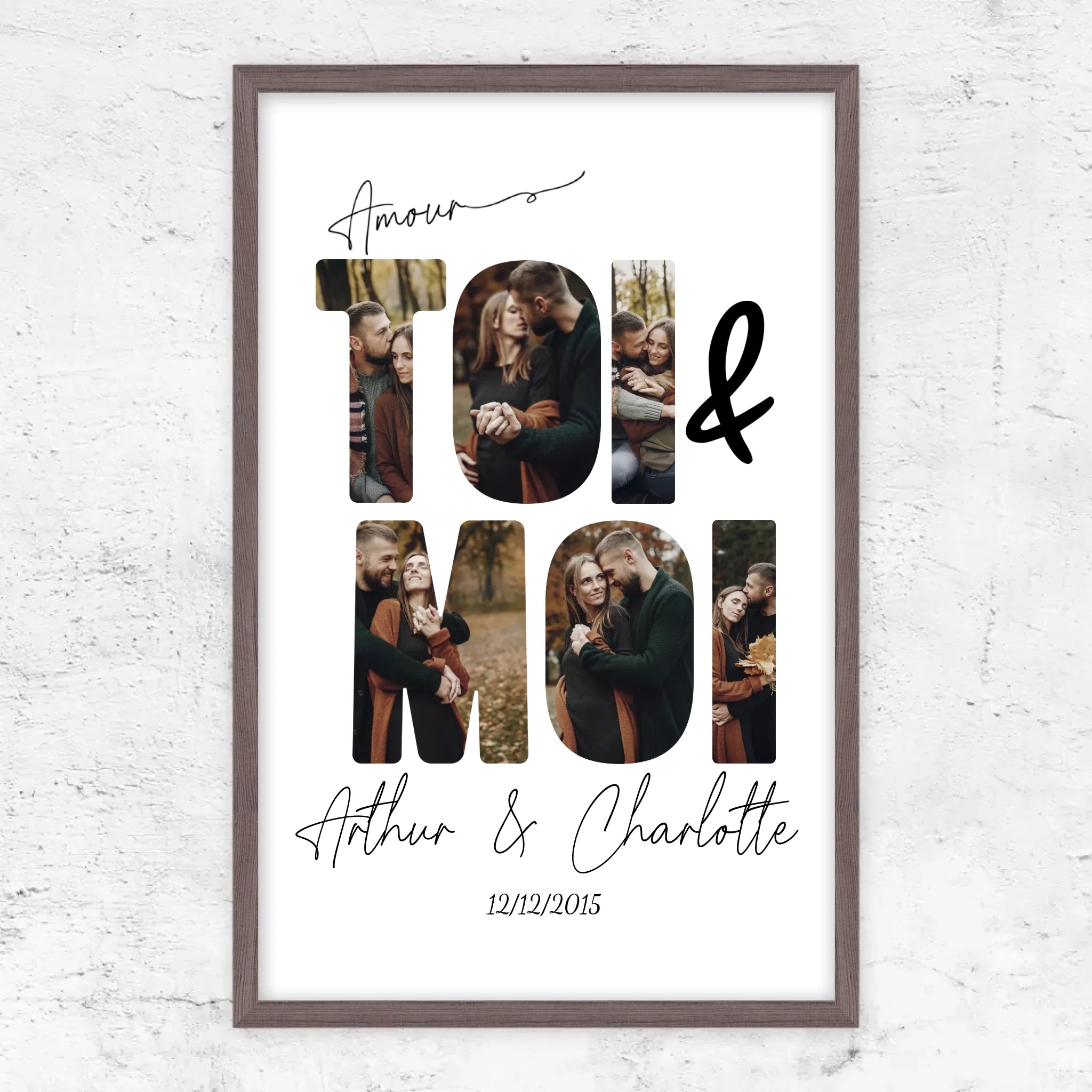 Poster personnalisé “Toi et moi”