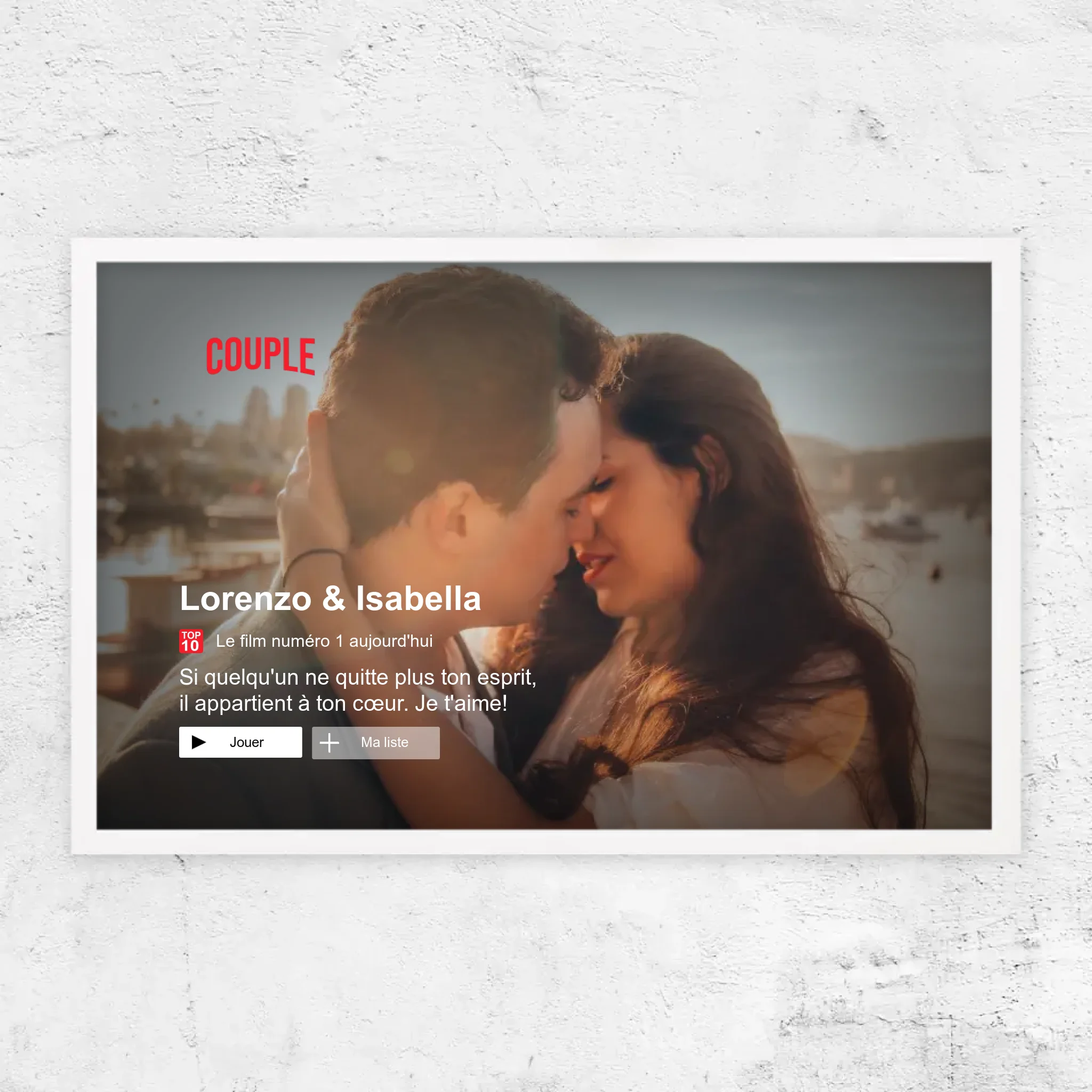 Poster personnalisé “Lovestory”