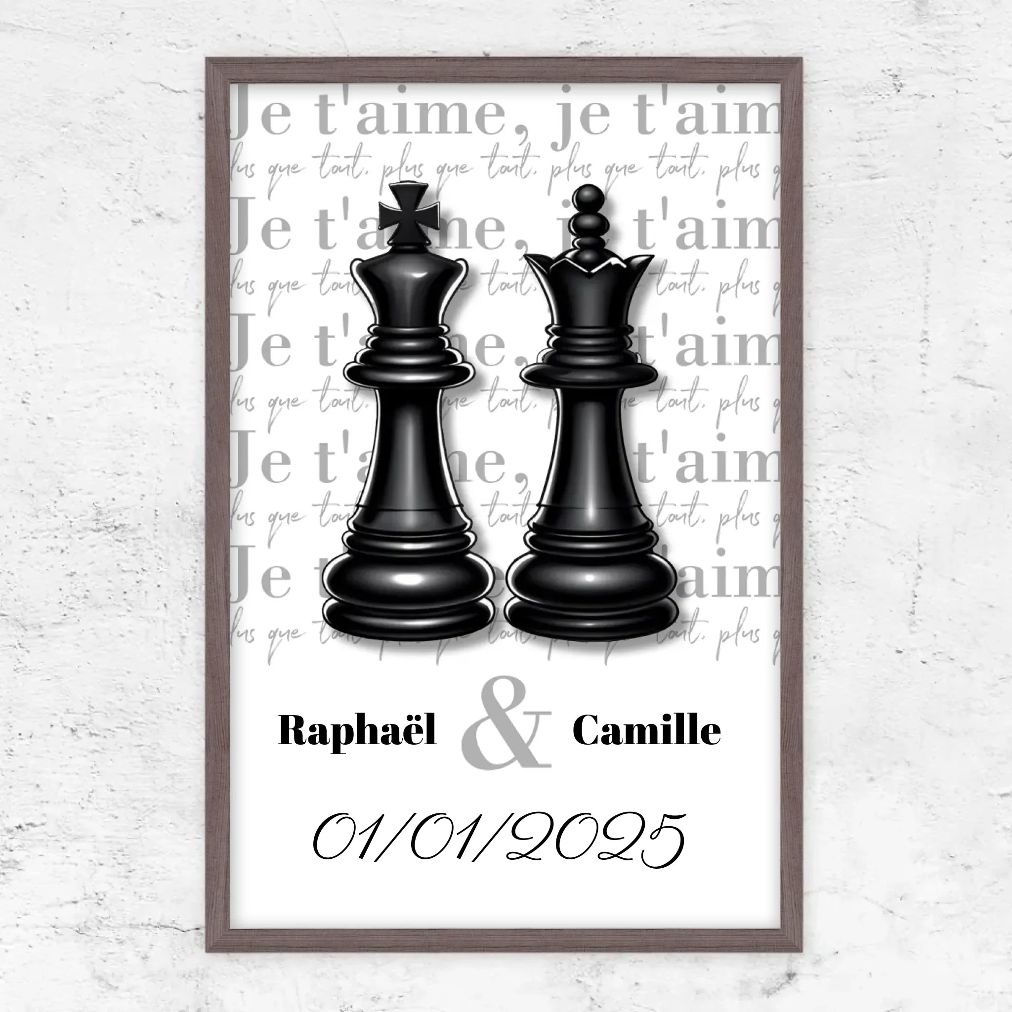 Poster personnalisé “La Dame et le Roi”